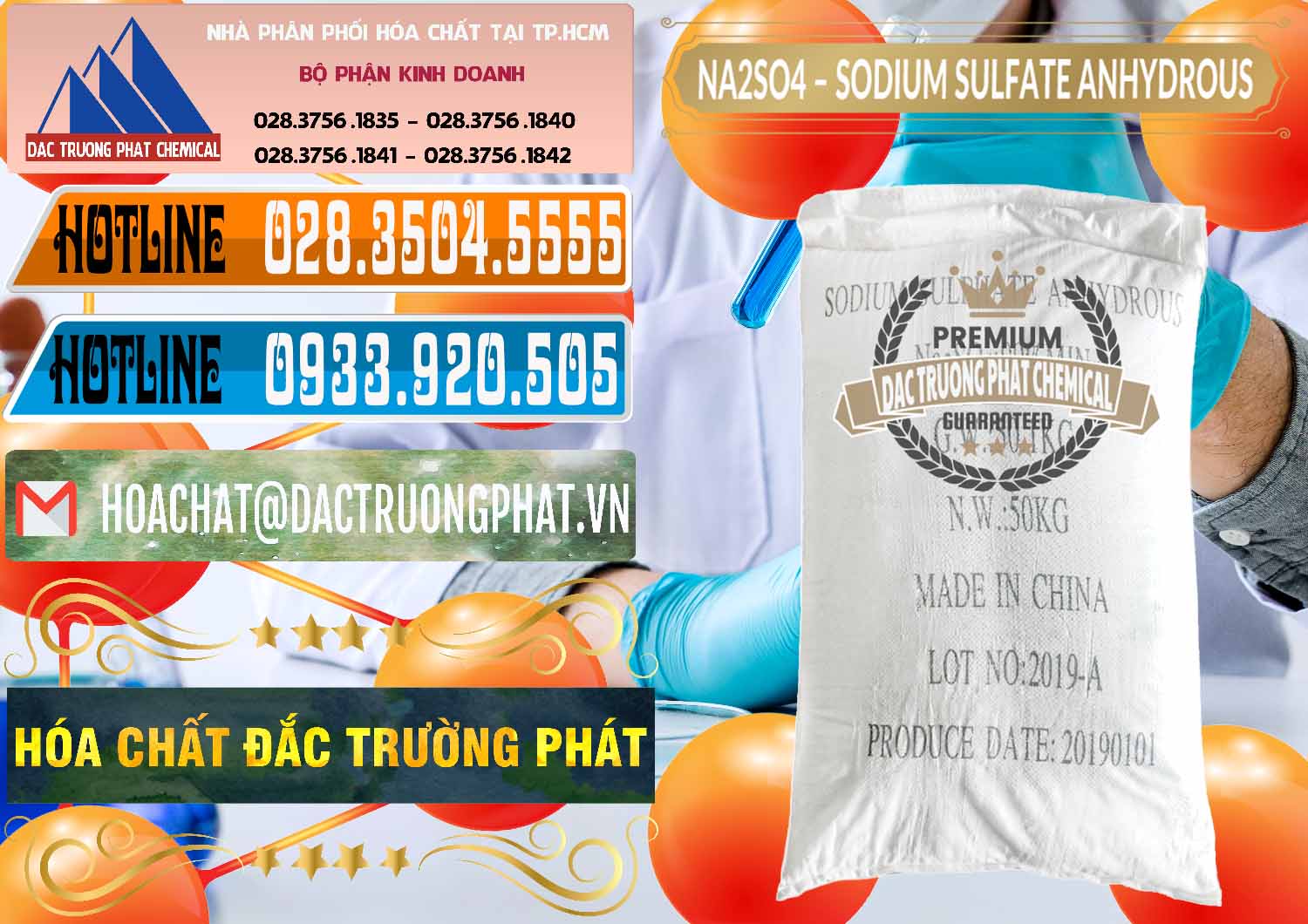 Cty nhập khẩu ( bán ) Sodium Sulphate - Muối Sunfat Na2SO4 PH 6-8 Trung Quốc China - 0099 - Cty cung cấp ( kinh doanh ) hóa chất tại TP.HCM - stmp.net