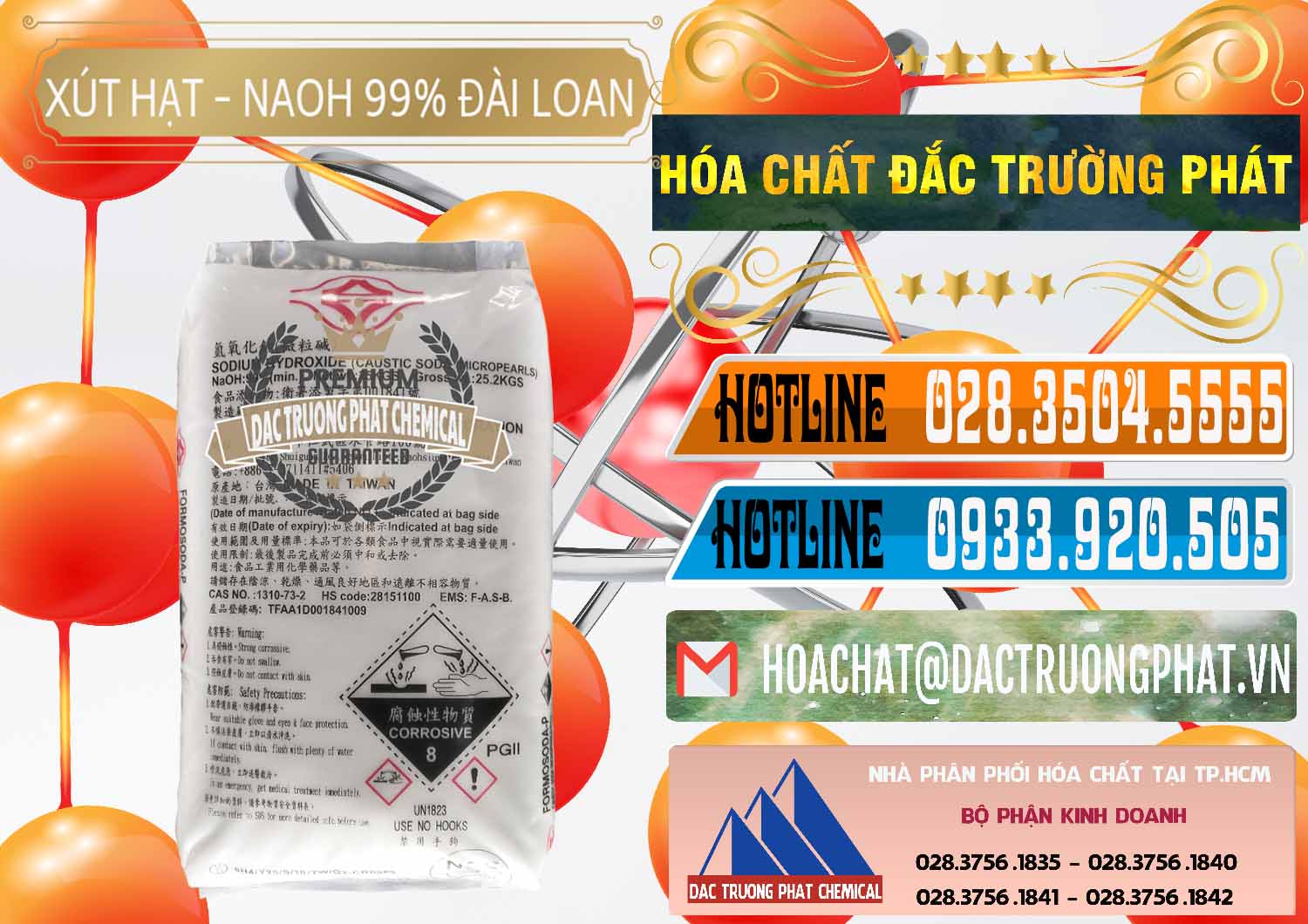 Cty phân phối - bán Xút Hạt - NaOH Bột 99% Đài Loan Taiwan Formosa - 0167 - Chuyên cung cấp - phân phối hóa chất tại TP.HCM - stmp.net