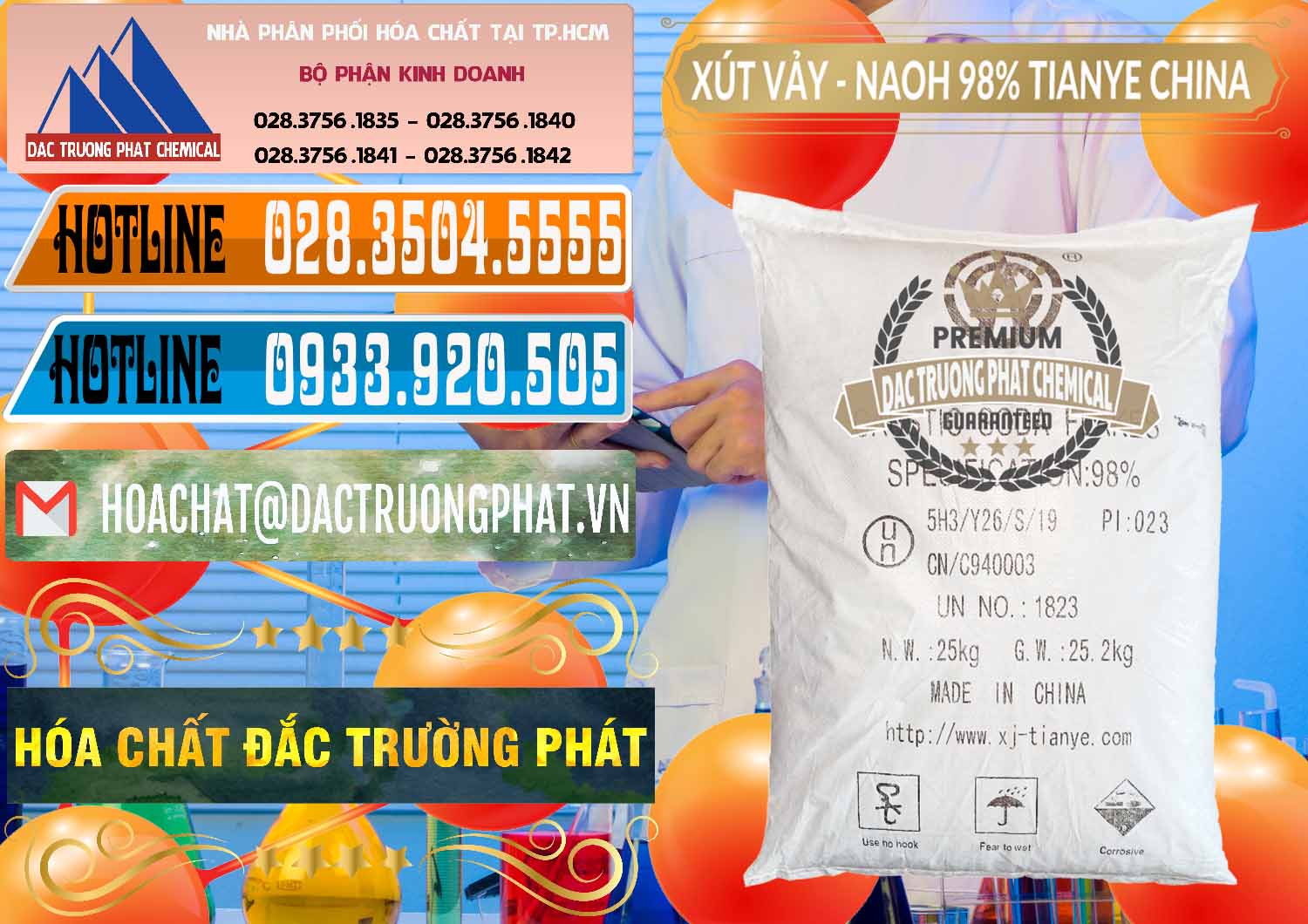 Đơn vị phân phối & bán Xút Vảy - NaOH Vảy 98% Tianye Trung Quốc China - 0177 - Chuyên nhập khẩu _ cung cấp hóa chất tại TP.HCM - stmp.net