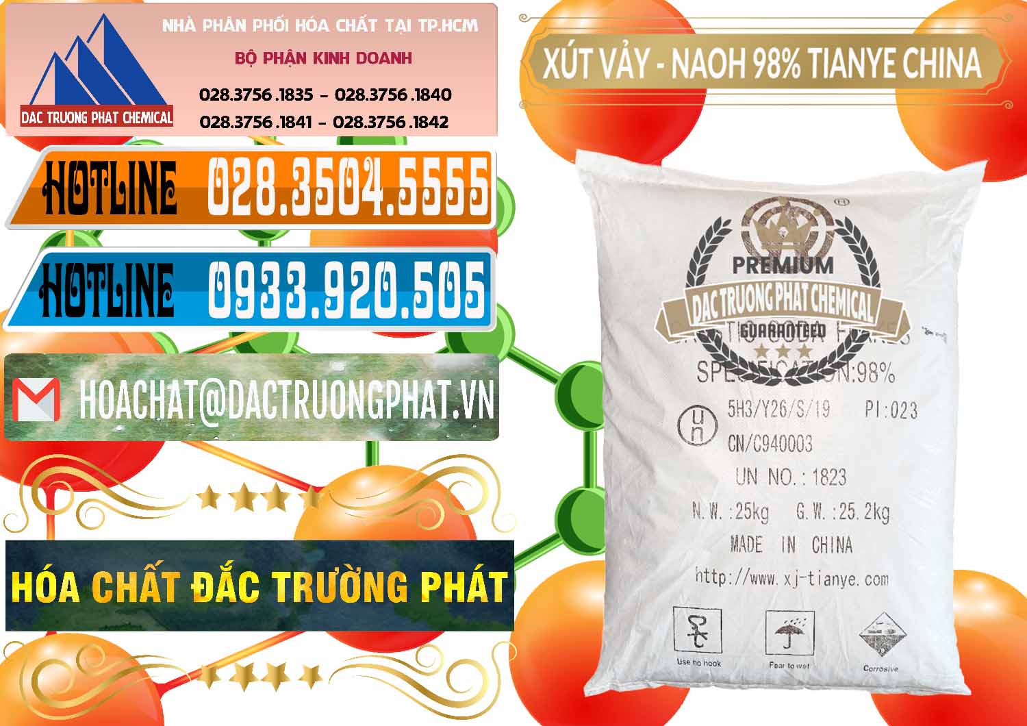 Công ty bán _ cung ứng Xút Vảy - NaOH Vảy 98% Tianye Trung Quốc China - 0177 - Cty nhập khẩu - cung cấp hóa chất tại TP.HCM - stmp.net