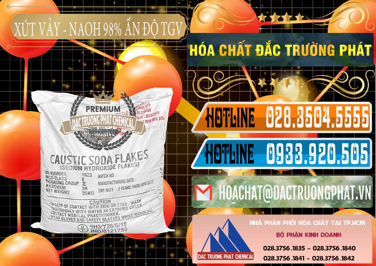 Cty bán \ phân phối hóa chất Flakes Natri Hydroxide * Caustic Soda Vảy 98% TGV Ấn Độ India Công ty chuyên kinh doanh _ bán Xút Vảy - NaOH Vảy 98% TGV Ấn Độ India - 0169 - Chuyên cung cấp và phân phối hóa chất tại TP.HCM - stmp.net