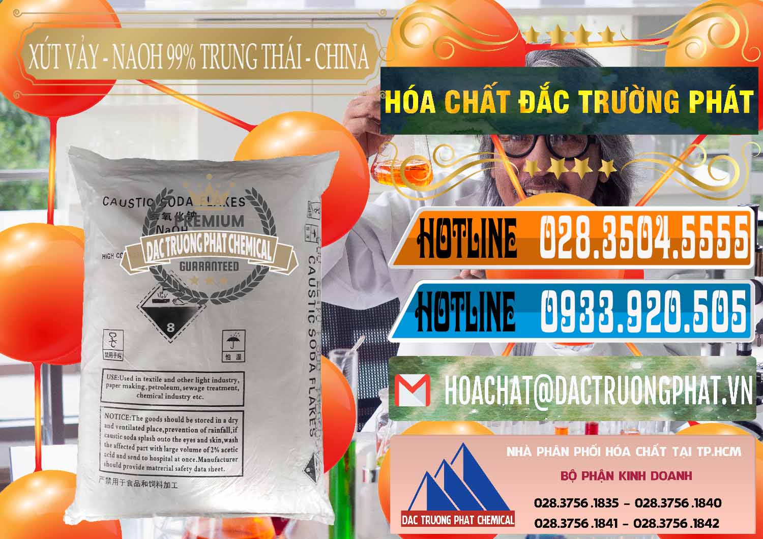 Đơn vị chuyên nhập khẩu & bán Xút Vảy - NaOH Vảy 99% Trung Thái China Trung Quốc - 0176 - Nhà phân phối - cung ứng hóa chất tại TP.HCM - stmp.net
