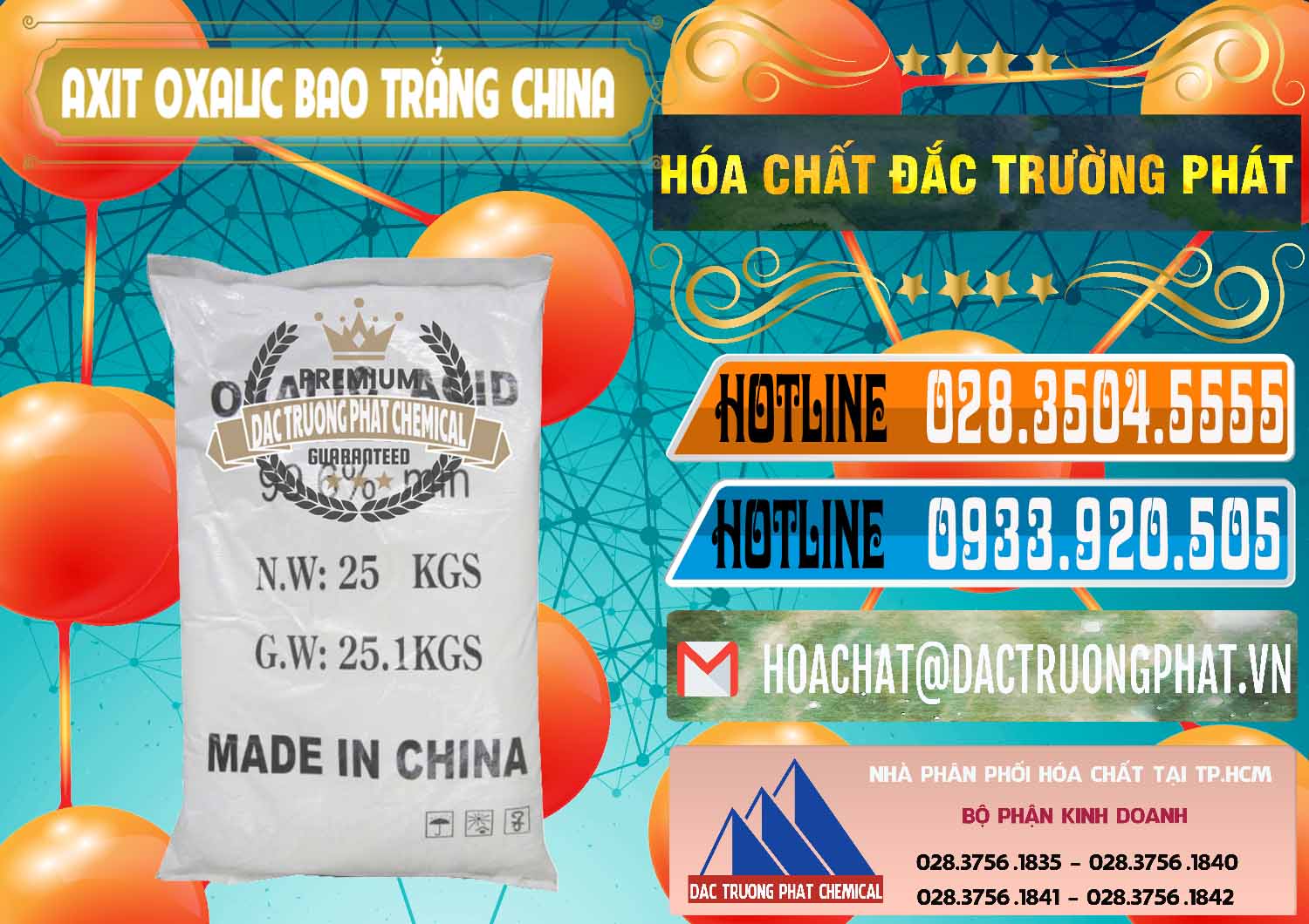 Chuyên nhập khẩu và bán Acid Oxalic – Axit Oxalic 99.6% Bao Trắng Trung Quốc China - 0270 - Chuyên cung cấp - nhập khẩu hóa chất tại TP.HCM - stmp.net