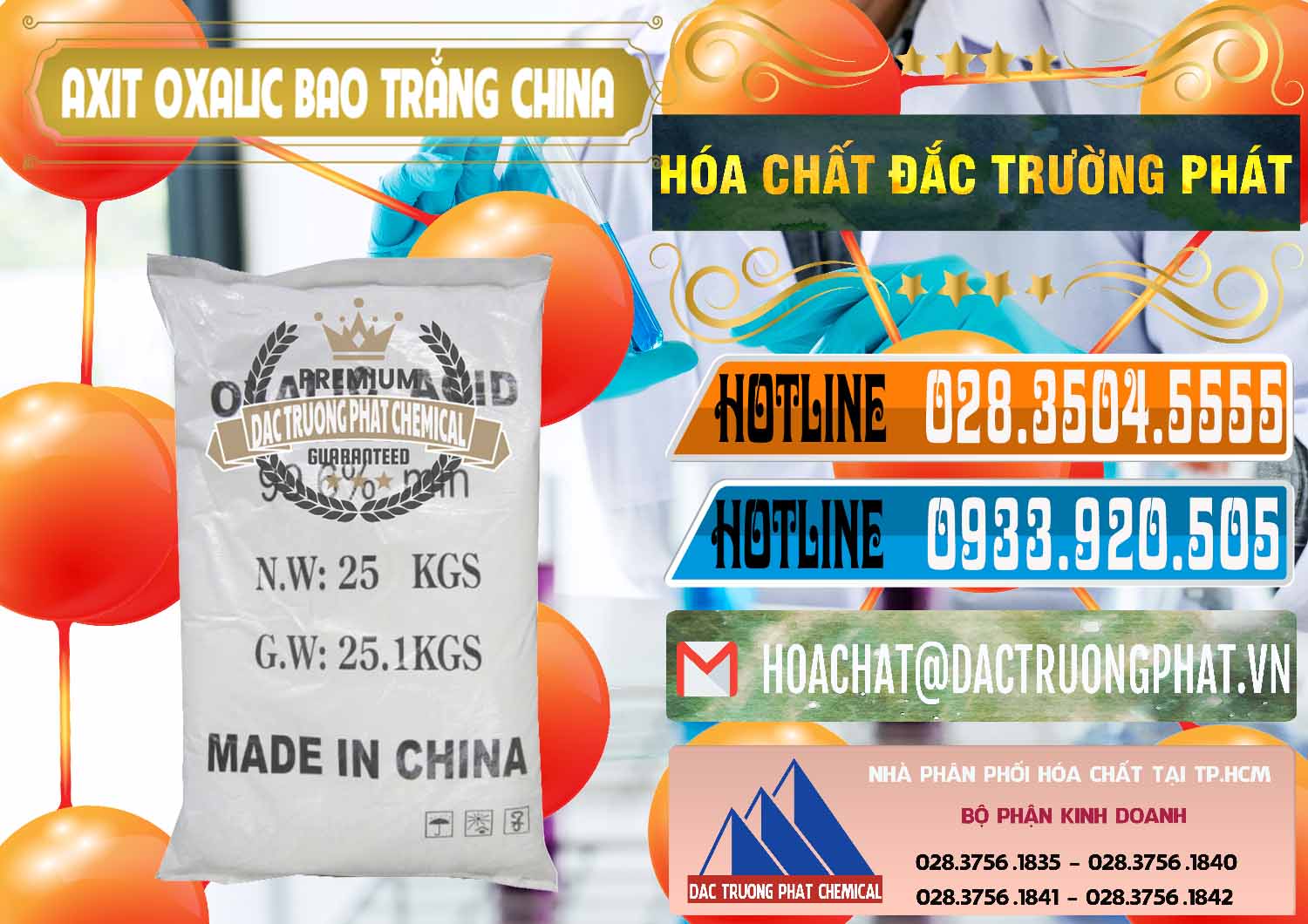 Cty chuyên cung ứng & bán Acid Oxalic – Axit Oxalic 99.6% Bao Trắng Trung Quốc China - 0270 - Cty bán _ phân phối hóa chất tại TP.HCM - stmp.net