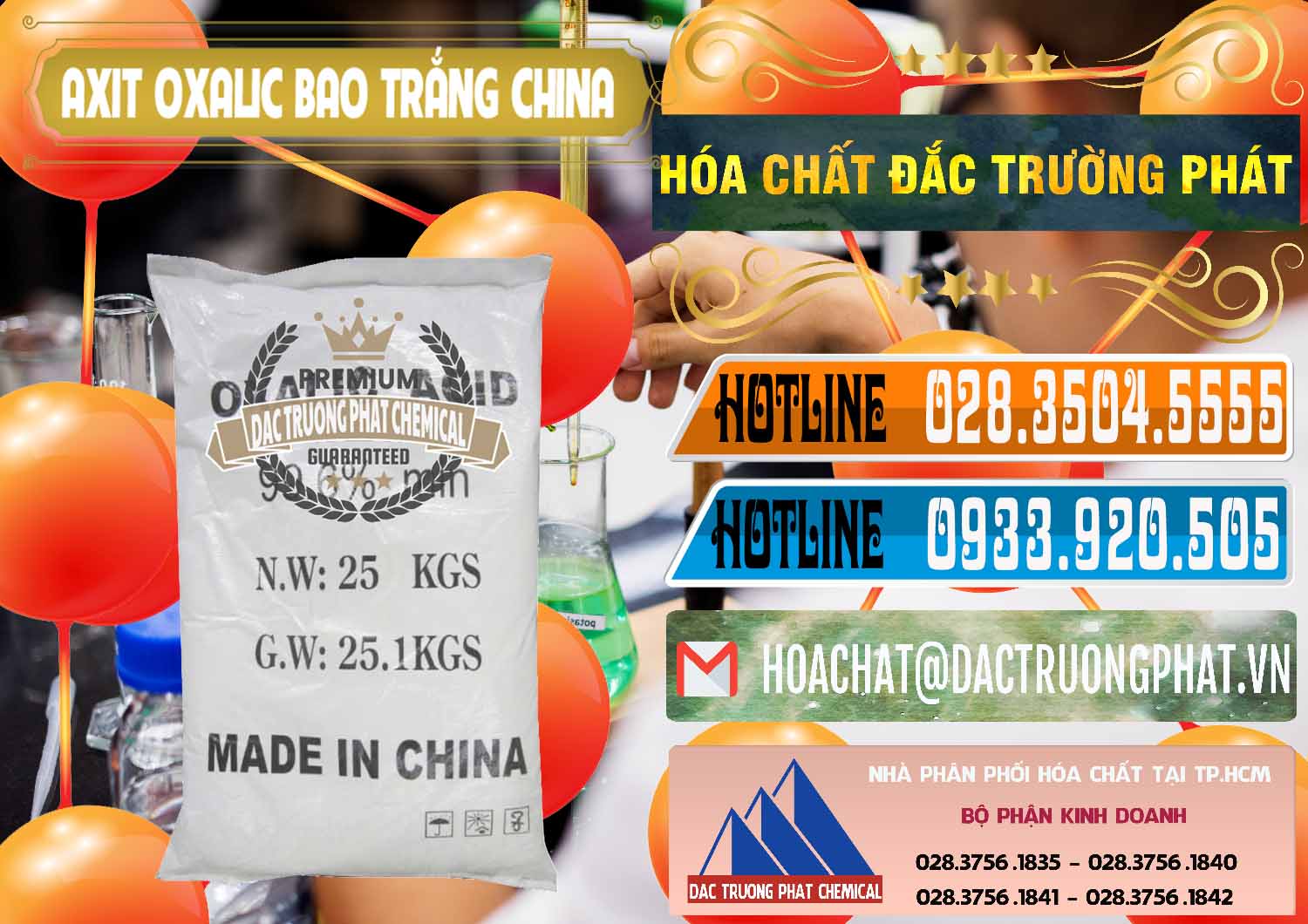 Công ty chuyên nhập khẩu ( bán ) Acid Oxalic – Axit Oxalic 99.6% Bao Trắng Trung Quốc China - 0270 - Chuyên cung cấp & kinh doanh hóa chất tại TP.HCM - stmp.net