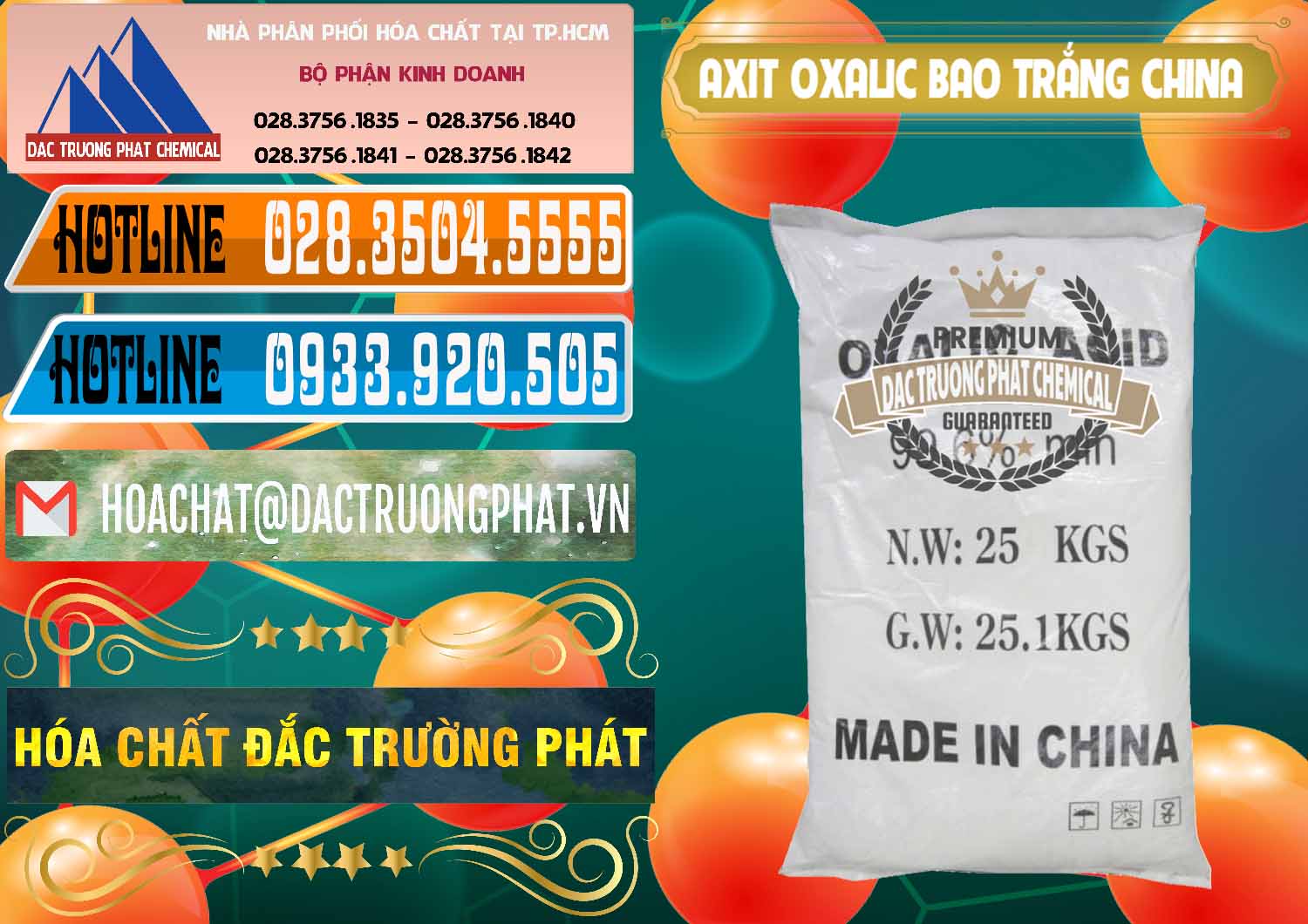 Nơi bán - cung ứng Acid Oxalic – Axit Oxalic 99.6% Bao Trắng Trung Quốc China - 0270 - Cty chuyên cung cấp ( bán ) hóa chất tại TP.HCM - stmp.net
