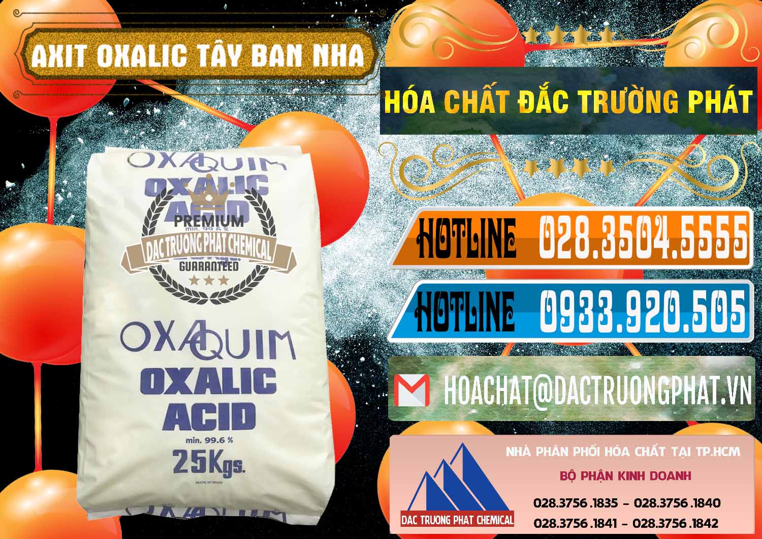 Cty chuyên bán ( phân phối ) Acid Oxalic – Axit Oxalic 99.6% Tây Ban Nha Spain - 0269 - Đơn vị phân phối ( bán ) hóa chất tại TP.HCM - stmp.net
