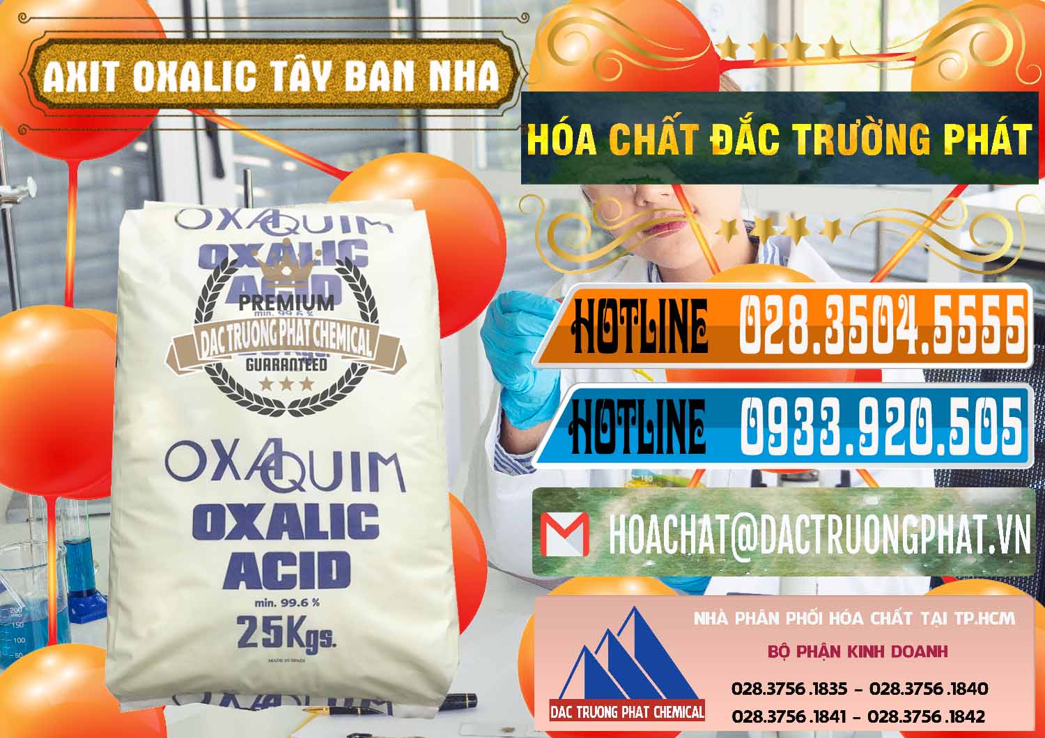Nơi cung ứng ( bán ) Acid Oxalic – Axit Oxalic 99.6% Tây Ban Nha Spain - 0269 - Nơi chuyên kinh doanh _ cung cấp hóa chất tại TP.HCM - stmp.net