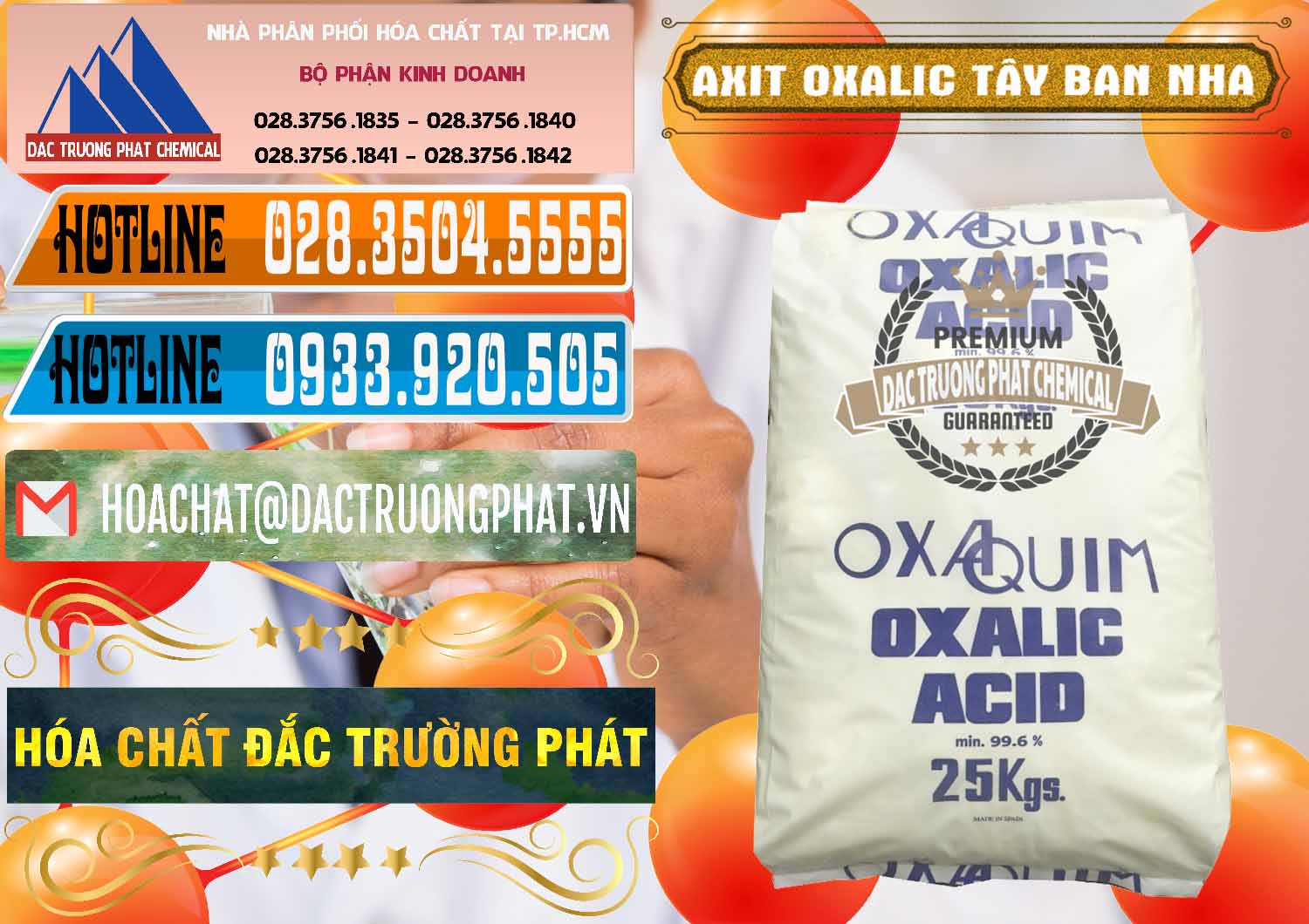 Cty bán _ cung cấp Acid Oxalic – Axit Oxalic 99.6% Tây Ban Nha Spain - 0269 - Nhập khẩu & phân phối hóa chất tại TP.HCM - stmp.net