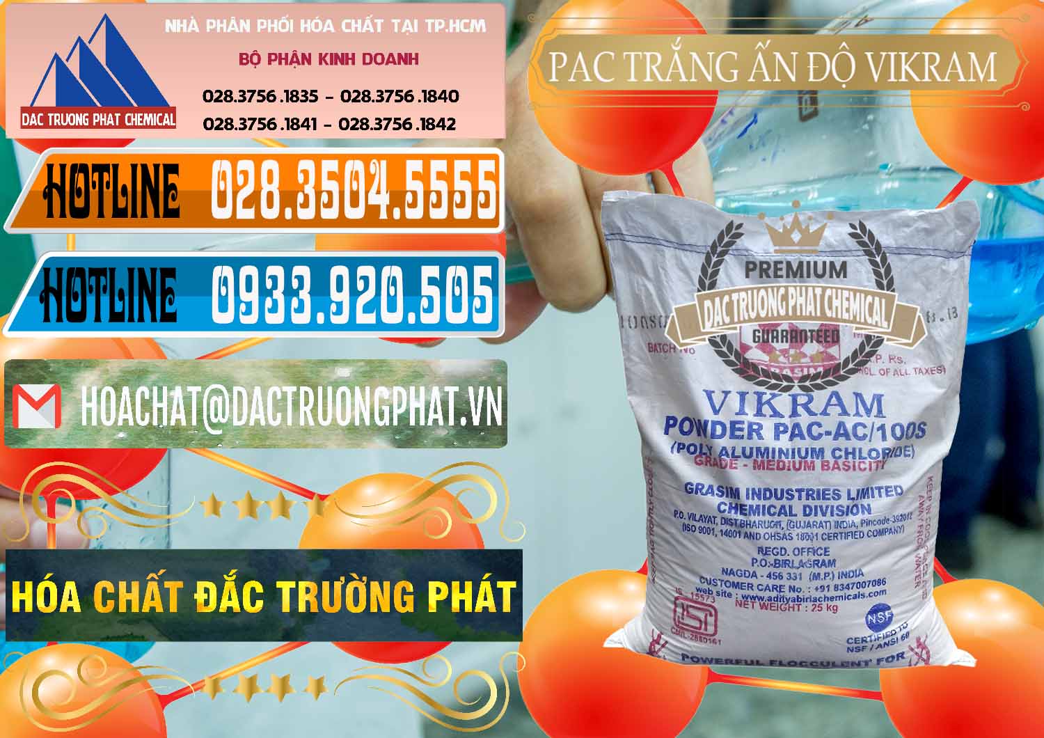 Cung ứng › bán Chất Trợ Lắng PAC # Polyaluminium Chloride Trắng Vikram White Ấn Độ India tại Đồng Tháp Công ty bán _ phân phối PAC - Polyaluminium Chloride Ấn Độ India Vikram - 0120 - Kinh doanh - cung cấp hóa chất tại TP.HCM - stmp.net