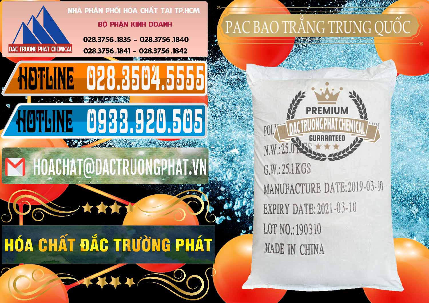 Nơi chuyên phân phối _ bán PAC - Polyaluminium Chloride Bao Trắng Trung Quốc China - 0108 - Nơi cung ứng và phân phối hóa chất tại TP.HCM - stmp.net