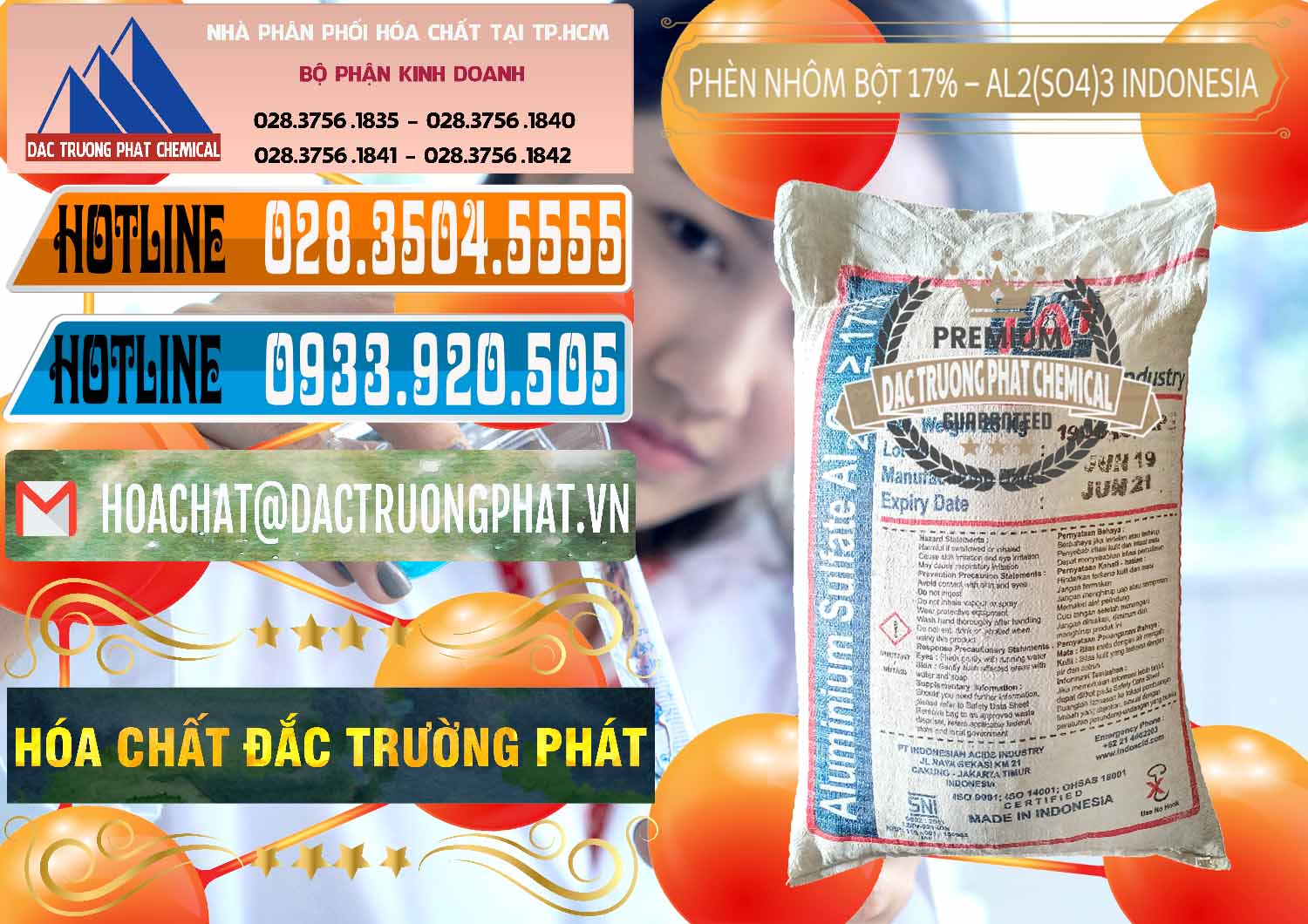 Nơi chuyên cung ứng & bán Phèn Nhôm Bột - Al2(SO4)3 17% bao 25kg Indonesia - 0114 - Nhà phân phối - kinh doanh hóa chất tại TP.HCM - stmp.net