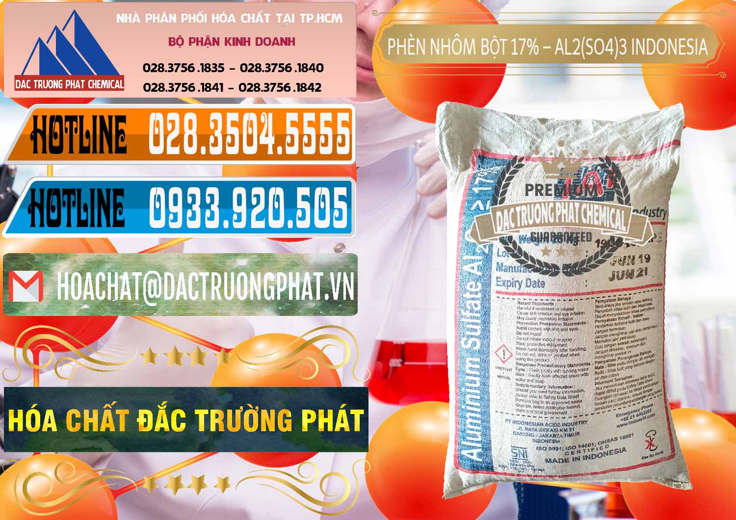 Cty chuyên bán _ cung ứng Phèn Nhôm Bột - Al2(SO4)3 17% bao 25kg Indonesia - 0114 - Chuyên phân phối _ bán hóa chất tại TP.HCM - stmp.net