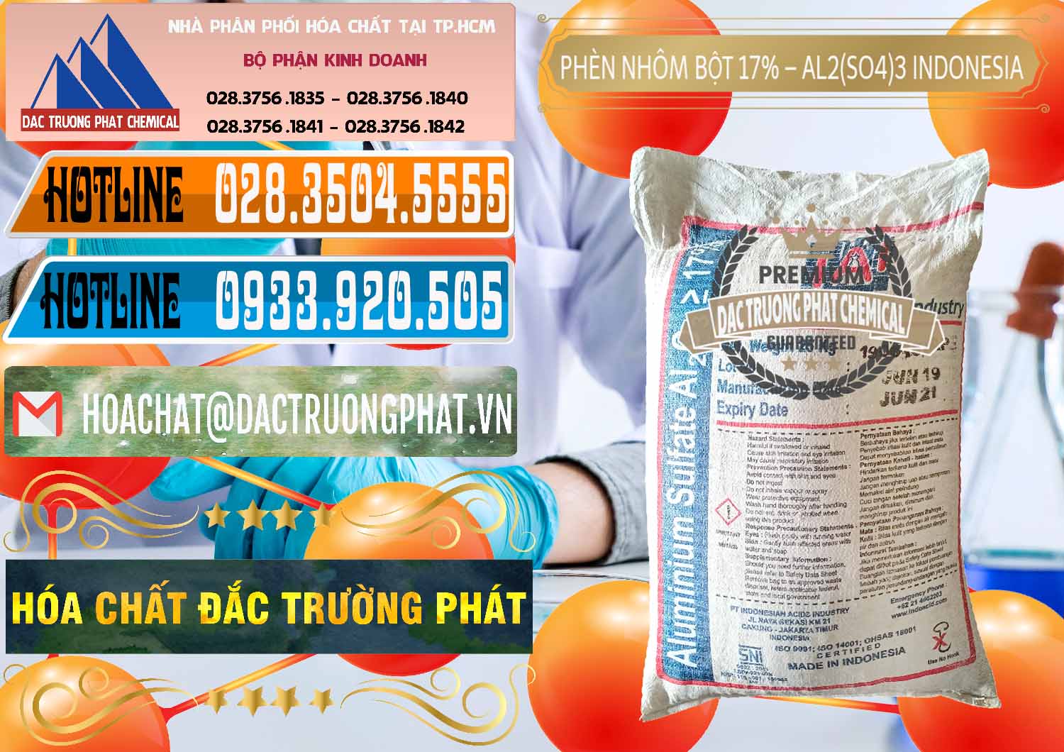 Đơn vị bán - phân phối Phèn Nhôm Bột - Al2(SO4)3 17% bao 25kg Indonesia - 0114 - Cty chuyên cung ứng và phân phối hóa chất tại TP.HCM - stmp.net