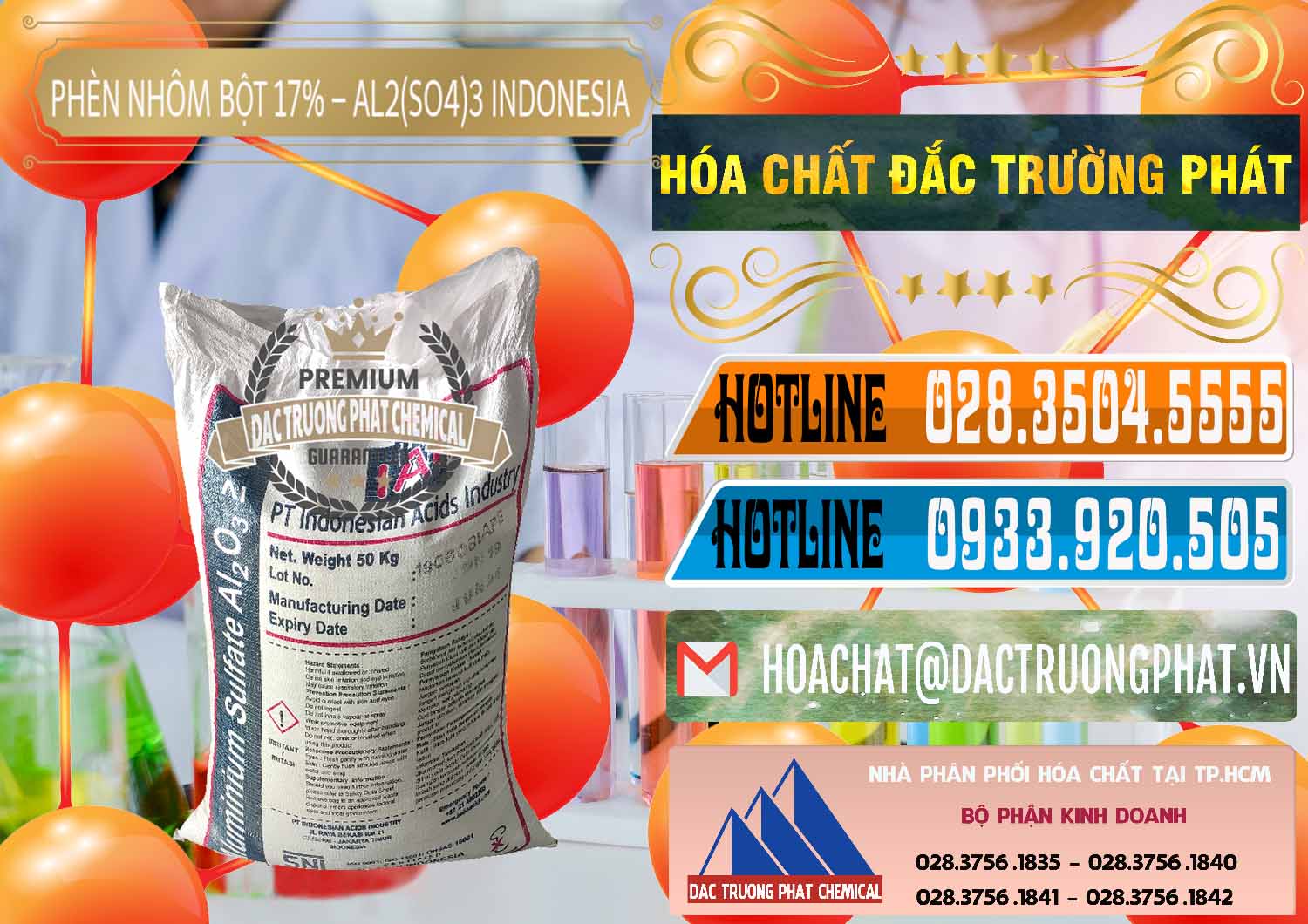 Cty kinh doanh ( bán ) Phèn Nhôm Bột - Al2(SO4)3 17% bao 50kg Indonesia - 0112 - Đơn vị chuyên nhập khẩu - phân phối hóa chất tại TP.HCM - stmp.net