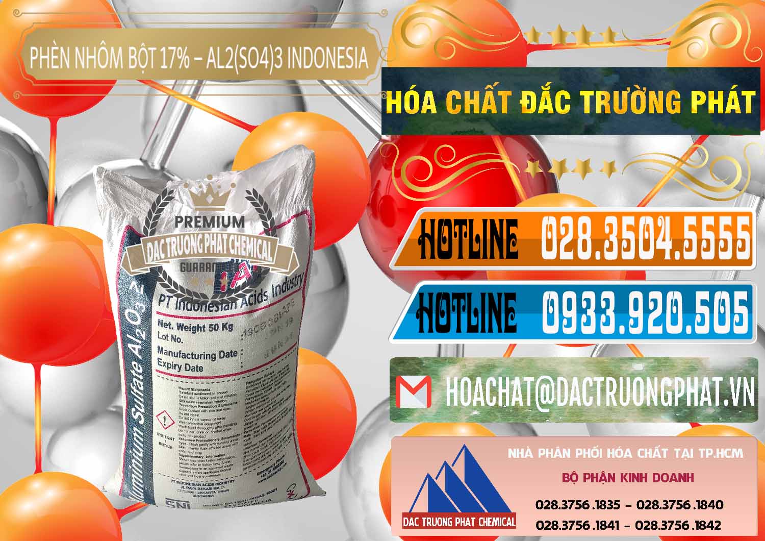 Nơi nhập khẩu _ bán Phèn Nhôm Bột - Al2(SO4)3 17% bao 50kg Indonesia - 0112 - Công ty chuyên phân phối và bán hóa chất tại TP.HCM - stmp.net