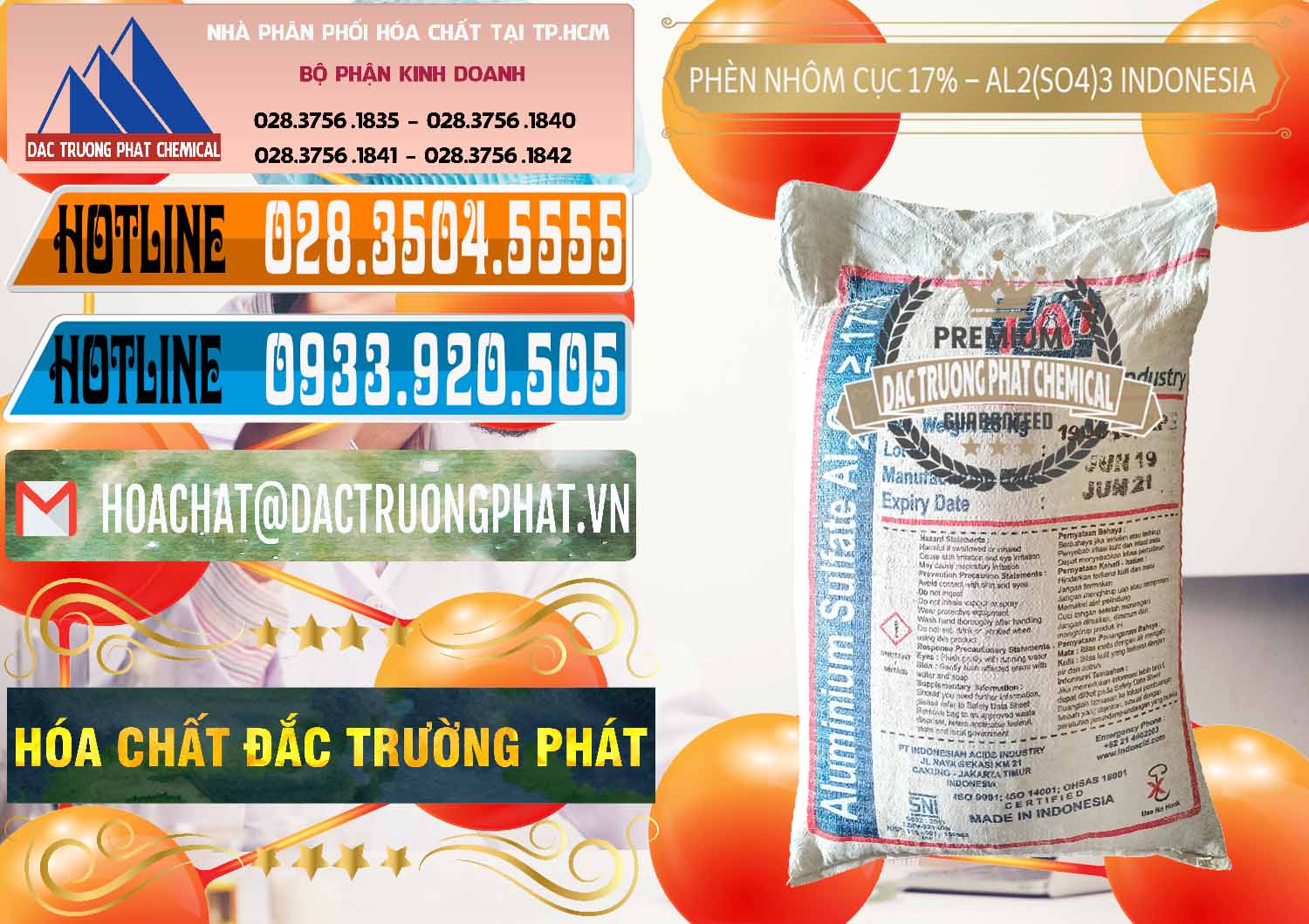 Đơn vị chuyên nhập khẩu - bán Phèn Nhôm Cục - Al2(SO4)3 17% bao 25kg Indonesia - 0115 - Công ty kinh doanh và phân phối hóa chất tại TP.HCM - stmp.net