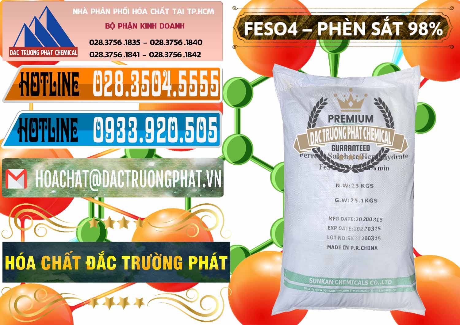 Đơn vị chuyên bán _ phân phối Phèn Sắt - FeSO4.7H2O 98% Sunkan Trung Quốc China - 0116 - Bán _ cung cấp hóa chất tại TP.HCM - stmp.net