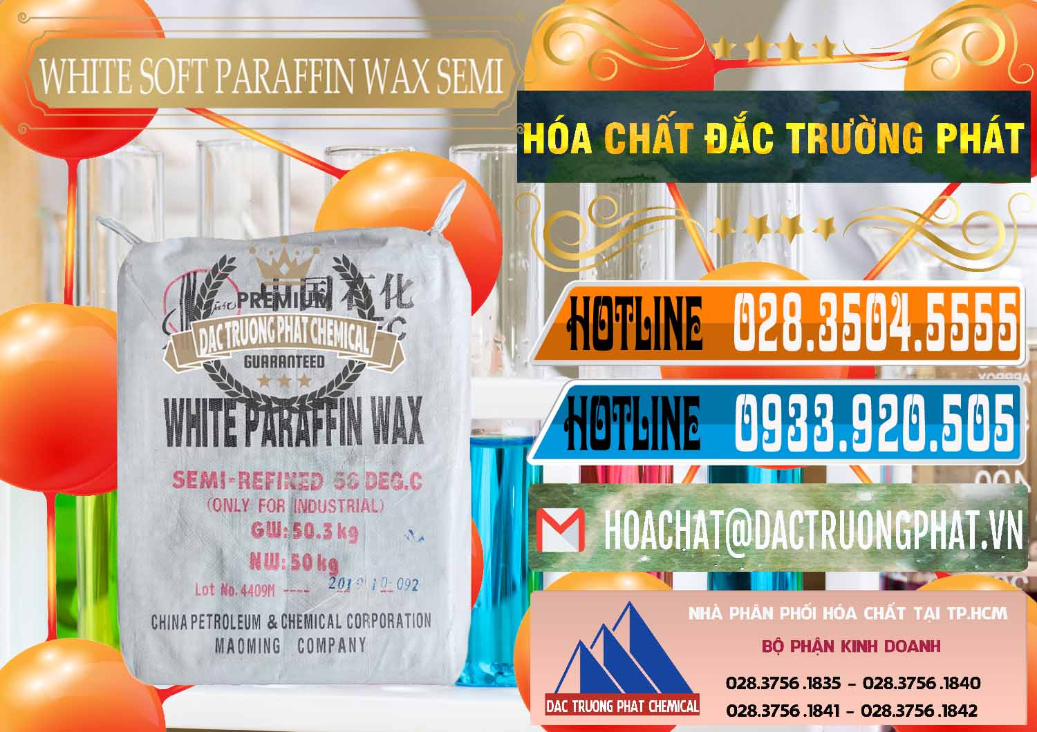 Nhập khẩu _ bán Sáp Paraffin Wax Sinopec Trung Quốc China - 0328 - Đơn vị chuyên kinh doanh ( cung cấp ) hóa chất tại TP.HCM - stmp.net