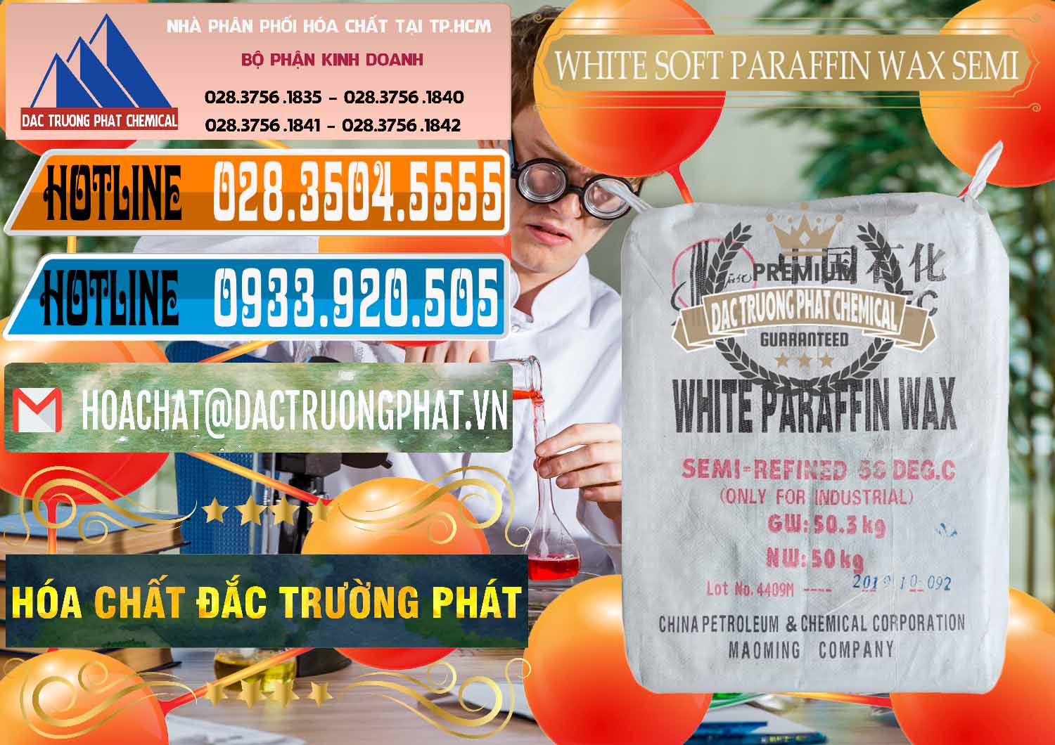 Nơi chuyên bán - phân phối Sáp Paraffin Wax Sinopec Trung Quốc China - 0328 - Chuyên nhập khẩu & cung cấp hóa chất tại TP.HCM - stmp.net