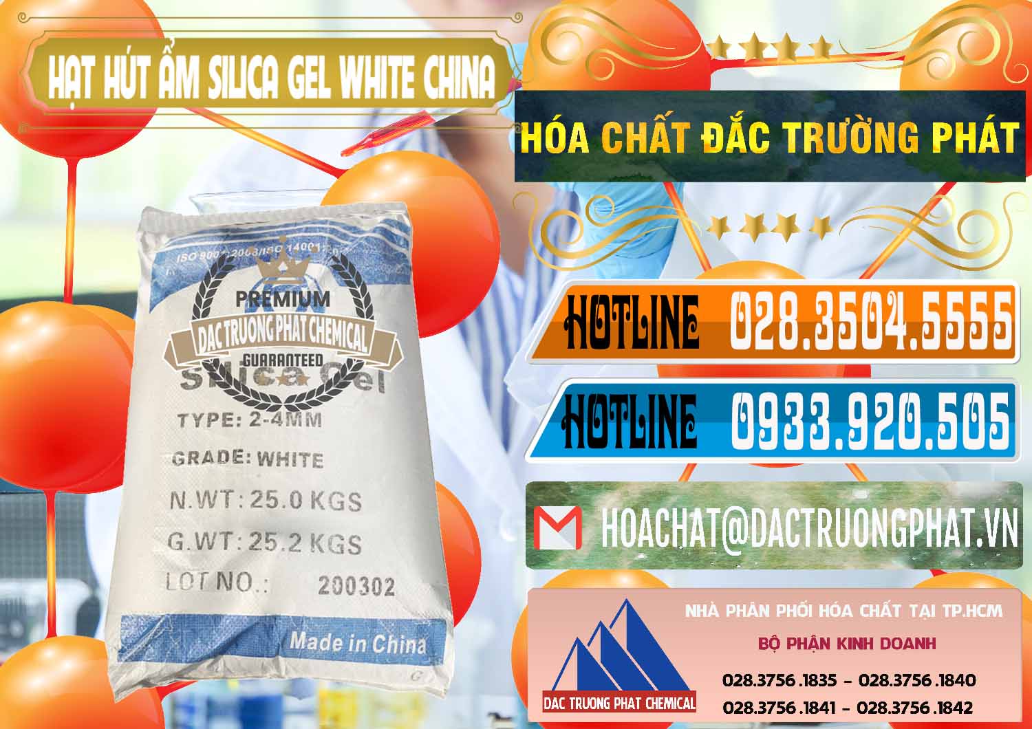 Nơi chuyên bán & phân phối Hạt Hút Ẩm Silica Gel White Trung Quốc China - 0297 - Công ty chuyên cung ứng - phân phối hóa chất tại TP.HCM - stmp.net