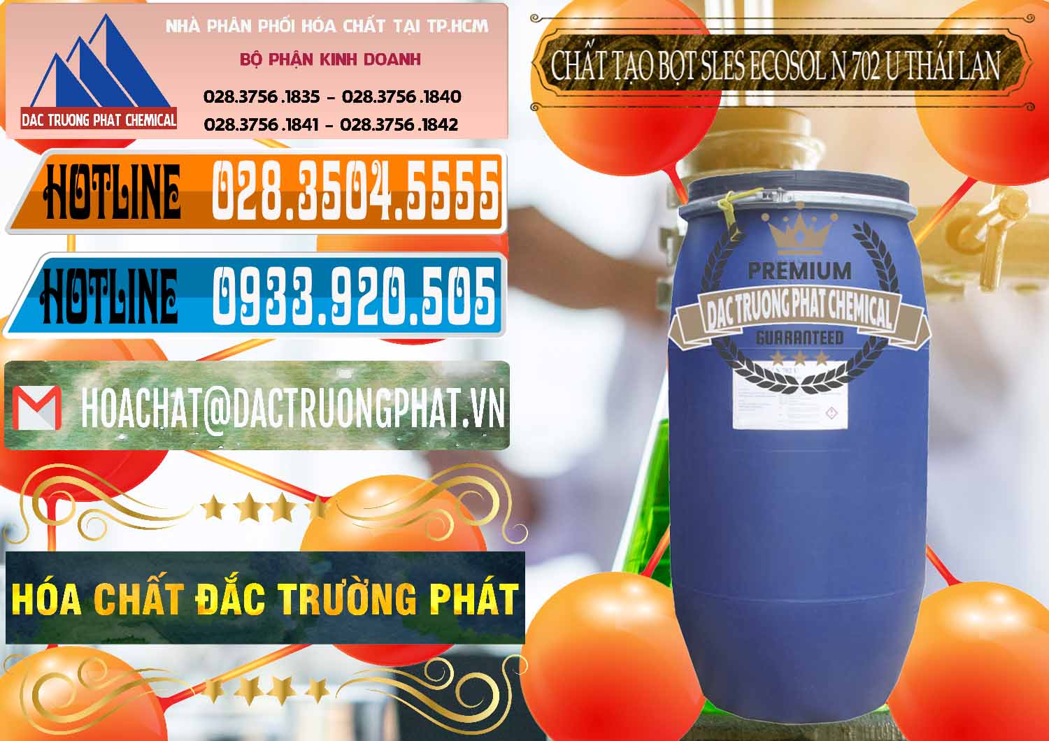 Công ty cung ứng & bán Chất Tạo Bọt Sles - Sodium Lauryl Ether Sulphate Ecosol N 702 U Thái Lan - 0254 - Nhà cung cấp _ kinh doanh hóa chất tại TP.HCM - stmp.net