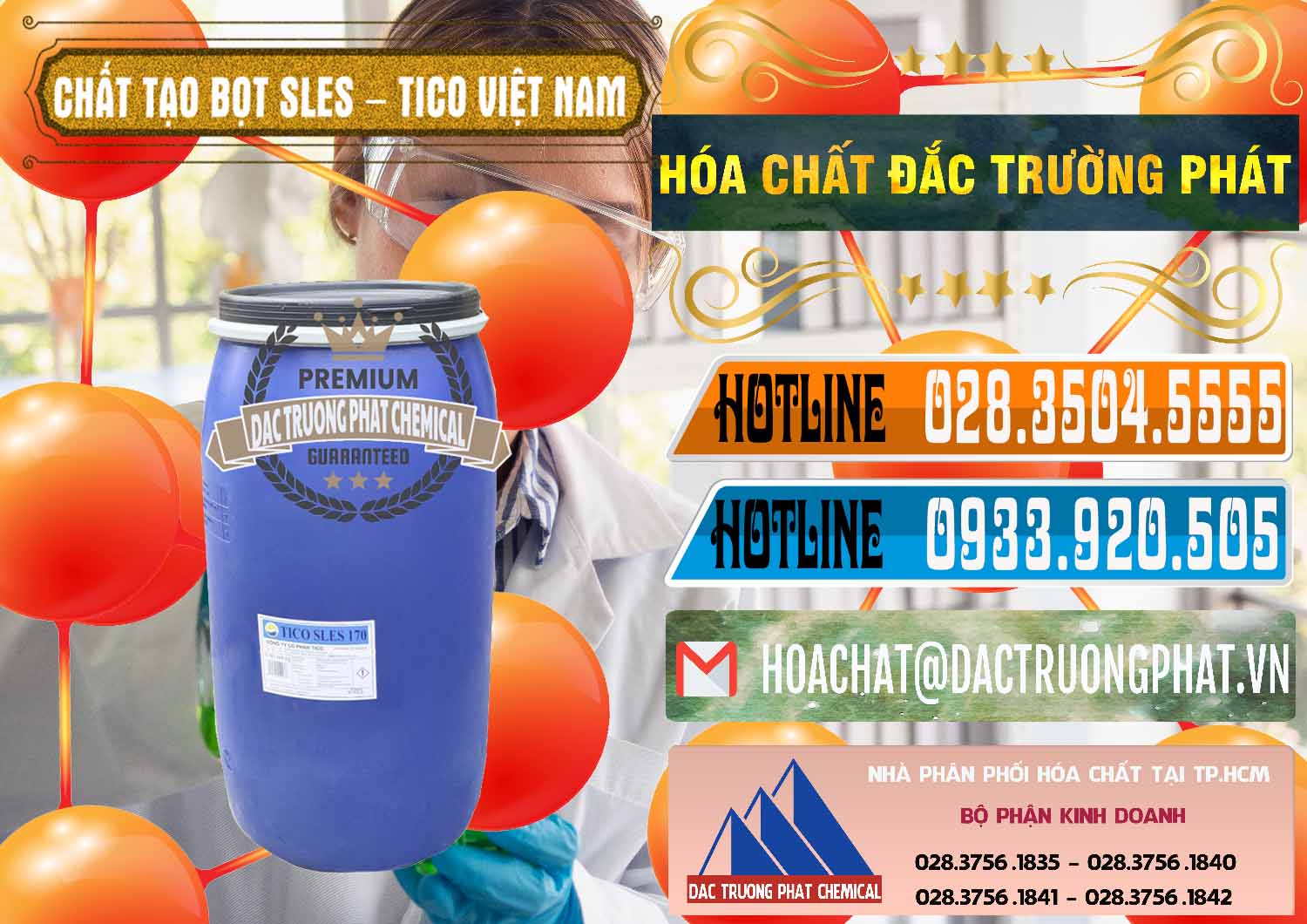 Đơn vị cung cấp - phân phối Chất Tạo Bọt Sles - Sodium Lauryl Ether Sulphate Tico Việt Nam - 0304 - Cty kinh doanh & bán hóa chất tại TP.HCM - stmp.net