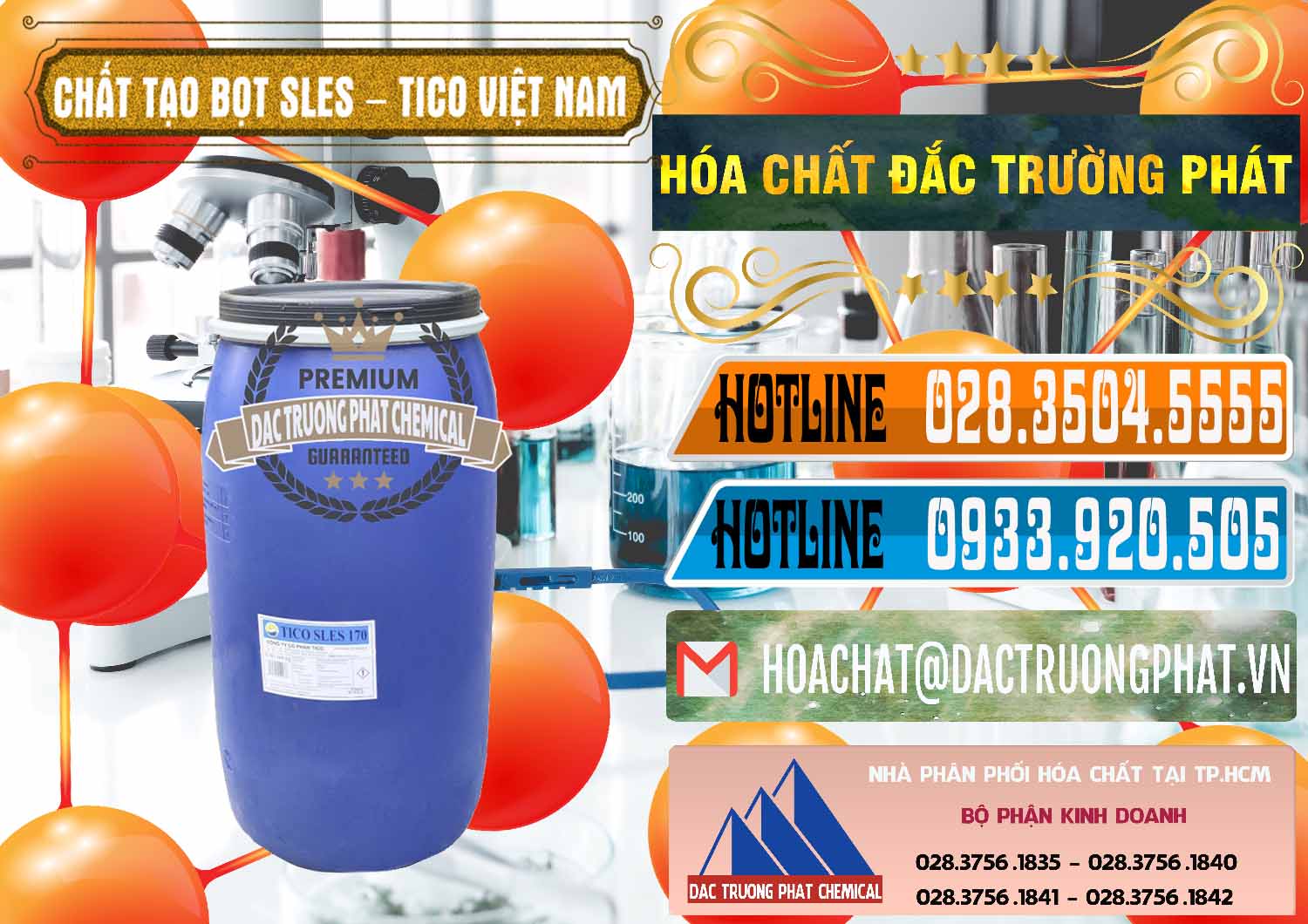 Công ty cung cấp & kinh doanh Chất Tạo Bọt Sles - Sodium Lauryl Ether Sulphate Tico Việt Nam - 0304 - Công ty chuyên cung ứng ( phân phối ) hóa chất tại TP.HCM - stmp.net