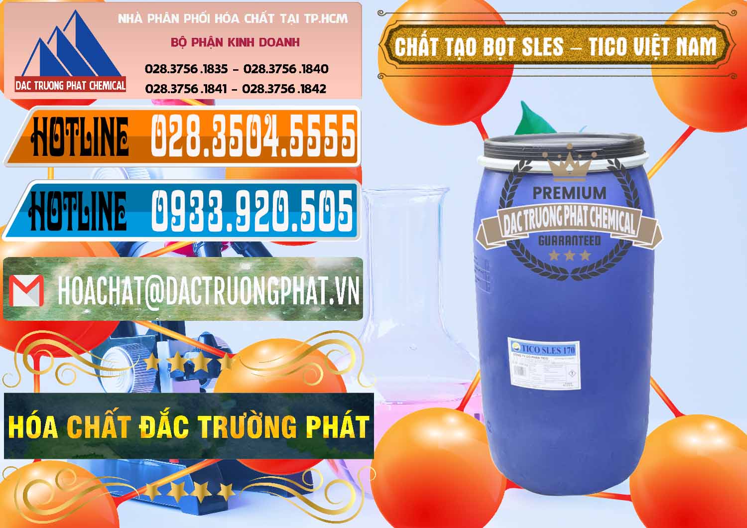 Nơi chuyên cung ứng ( phân phối ) Chất Tạo Bọt Sles - Sodium Lauryl Ether Sulphate Tico Việt Nam - 0304 - Cty chuyên phân phối & kinh doanh hóa chất tại TP.HCM - stmp.net