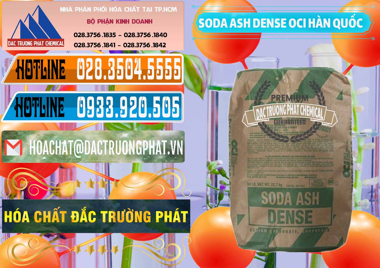 Bán Soda Ash Dense - NA2CO3 OCI Hàn Quốc Korea - 0338 - Nơi chuyên bán & phân phối hóa chất tại TP.HCM - stmp.net