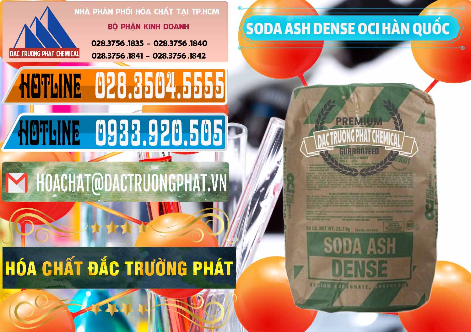 Nhà nhập khẩu và bán Soda Ash Dense - NA2CO3 OCI Hàn Quốc Korea - 0338 - Đơn vị chuyên kinh doanh & phân phối hóa chất tại TP.HCM - stmp.net