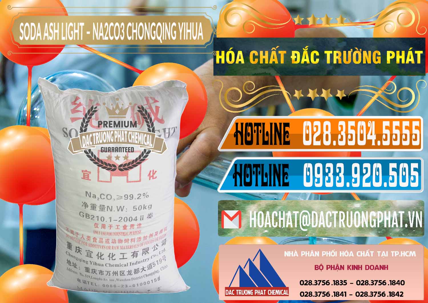 Cty chuyên kinh doanh - bán Soda Ash Light - NA2CO3 Chongqing Yihua Trung Quốc China - 0129 - Đơn vị cung cấp ( nhập khẩu ) hóa chất tại TP.HCM - stmp.net