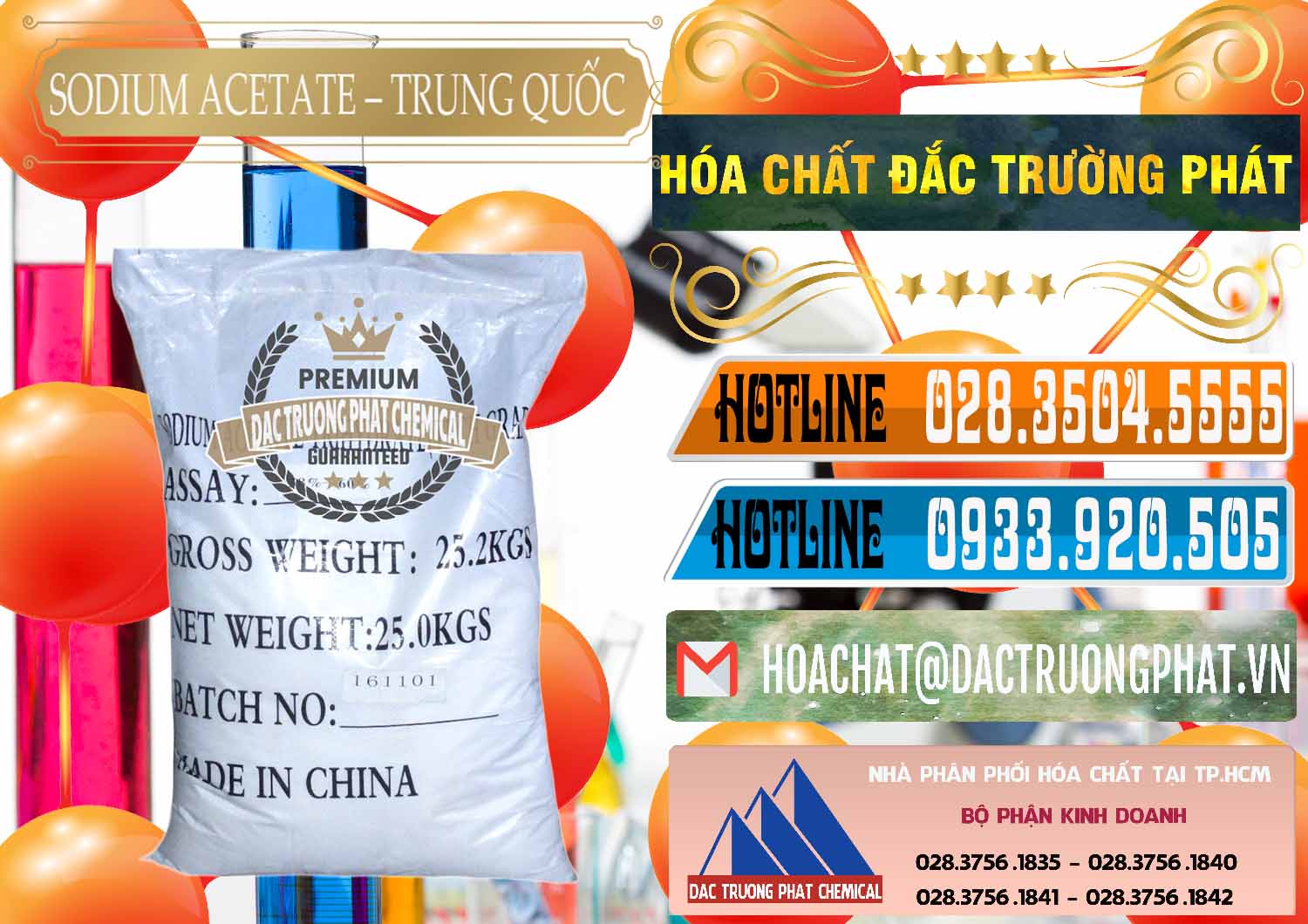Nhà nhập khẩu & bán Sodium Acetate - Natri Acetate Trung Quốc China - 0134 - Phân phối ( bán ) hóa chất tại TP.HCM - stmp.net