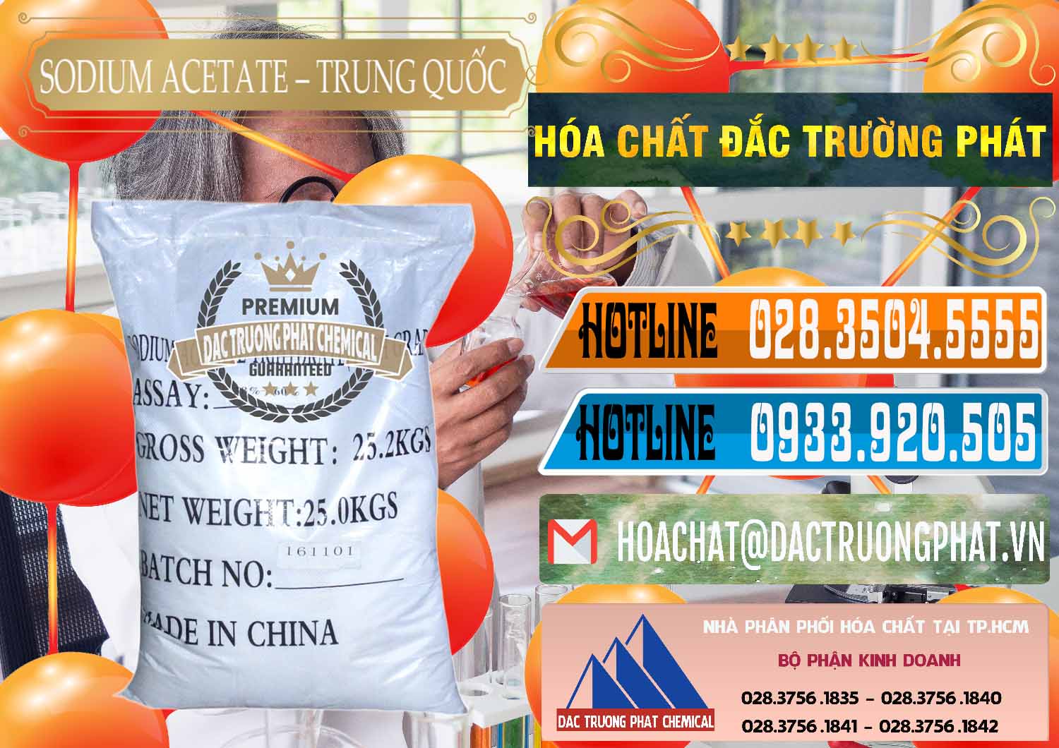 Công ty chuyên bán - cung cấp Sodium Acetate - Natri Acetate Trung Quốc China - 0134 - Đơn vị chuyên phân phối _ nhập khẩu hóa chất tại TP.HCM - stmp.net