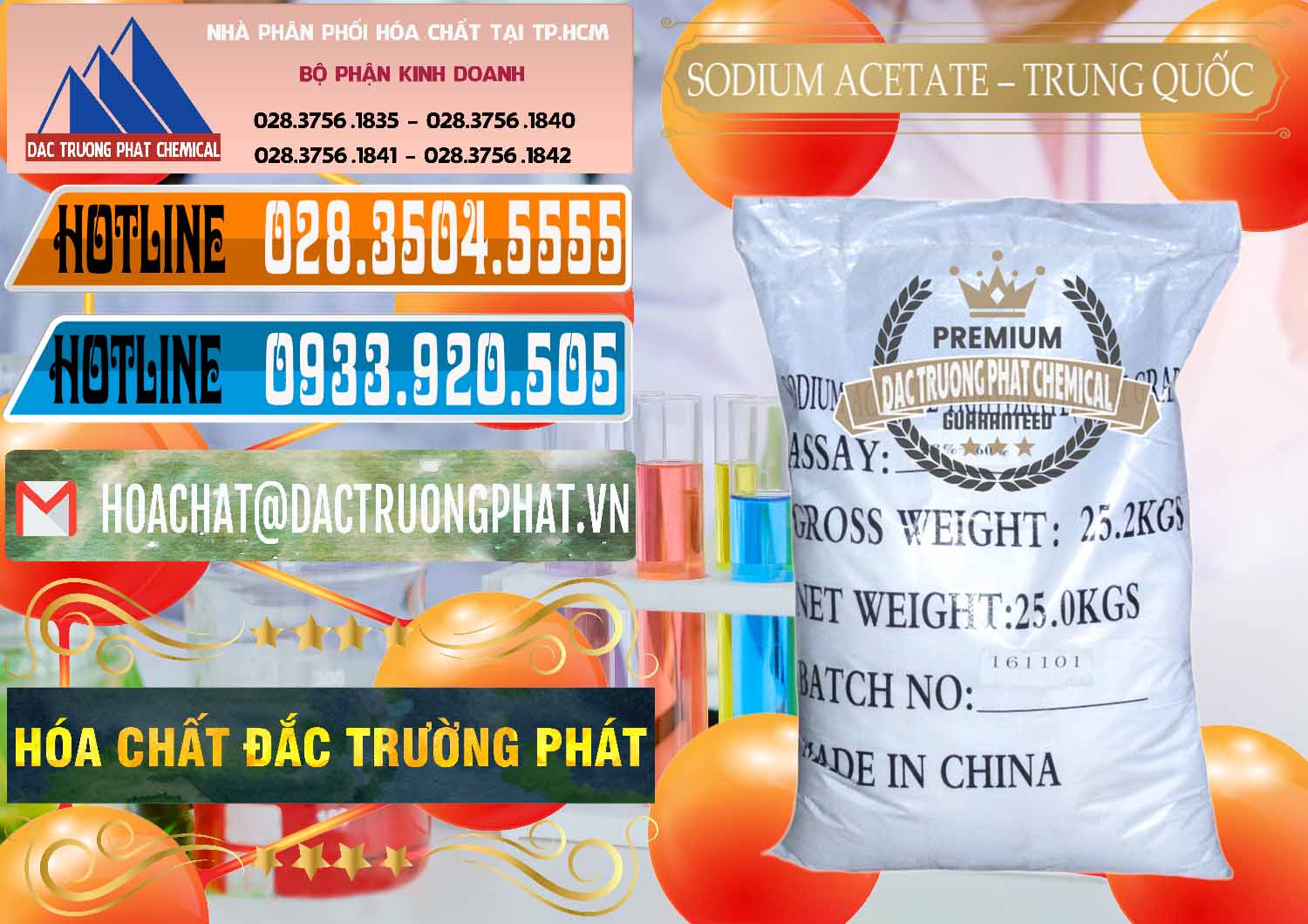 Cty chuyên cung ứng & bán Sodium Acetate - Natri Acetate Trung Quốc China - 0134 - Cty cung ứng ( phân phối ) hóa chất tại TP.HCM - stmp.net