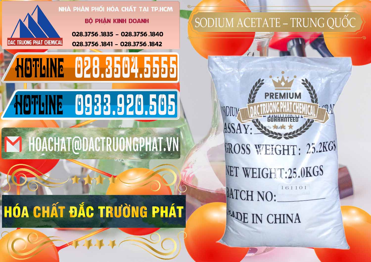 Công ty chuyên nhập khẩu - bán Sodium Acetate - Natri Acetate Trung Quốc China - 0134 - Công ty kinh doanh & cung cấp hóa chất tại TP.HCM - stmp.net