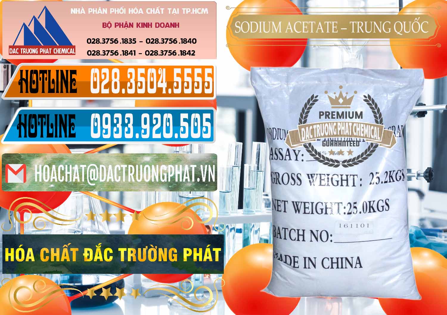Đơn vị chuyên bán và cung ứng Sodium Acetate - Natri Acetate Trung Quốc China - 0134 - Công ty phân phối và nhập khẩu hóa chất tại TP.HCM - stmp.net