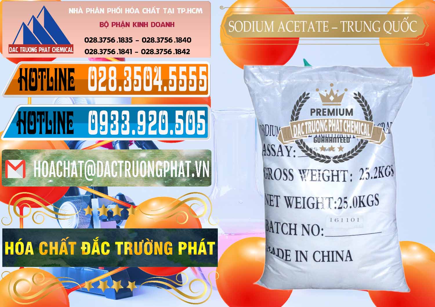 Công ty chuyên bán và cung cấp Sodium Acetate - Natri Acetate Trung Quốc China - 0134 - Nơi phân phối - cung cấp hóa chất tại TP.HCM - stmp.net