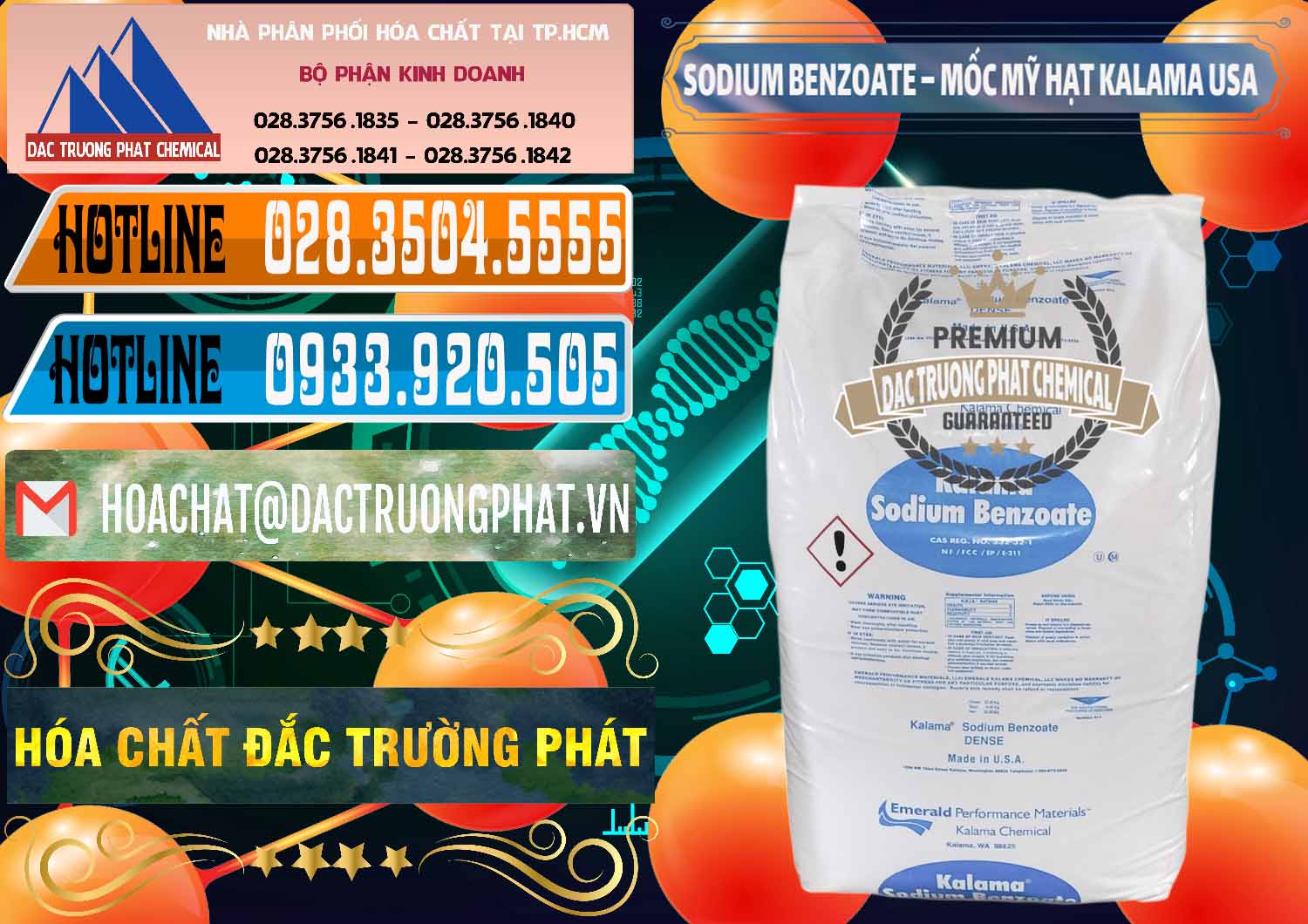 Nơi chuyên nhập khẩu ( bán ) Sodium Benzoate - Mốc Hạt Kalama Food Grade Mỹ Usa - 0137 - Cty chuyên cung cấp - kinh doanh hóa chất tại TP.HCM - stmp.net