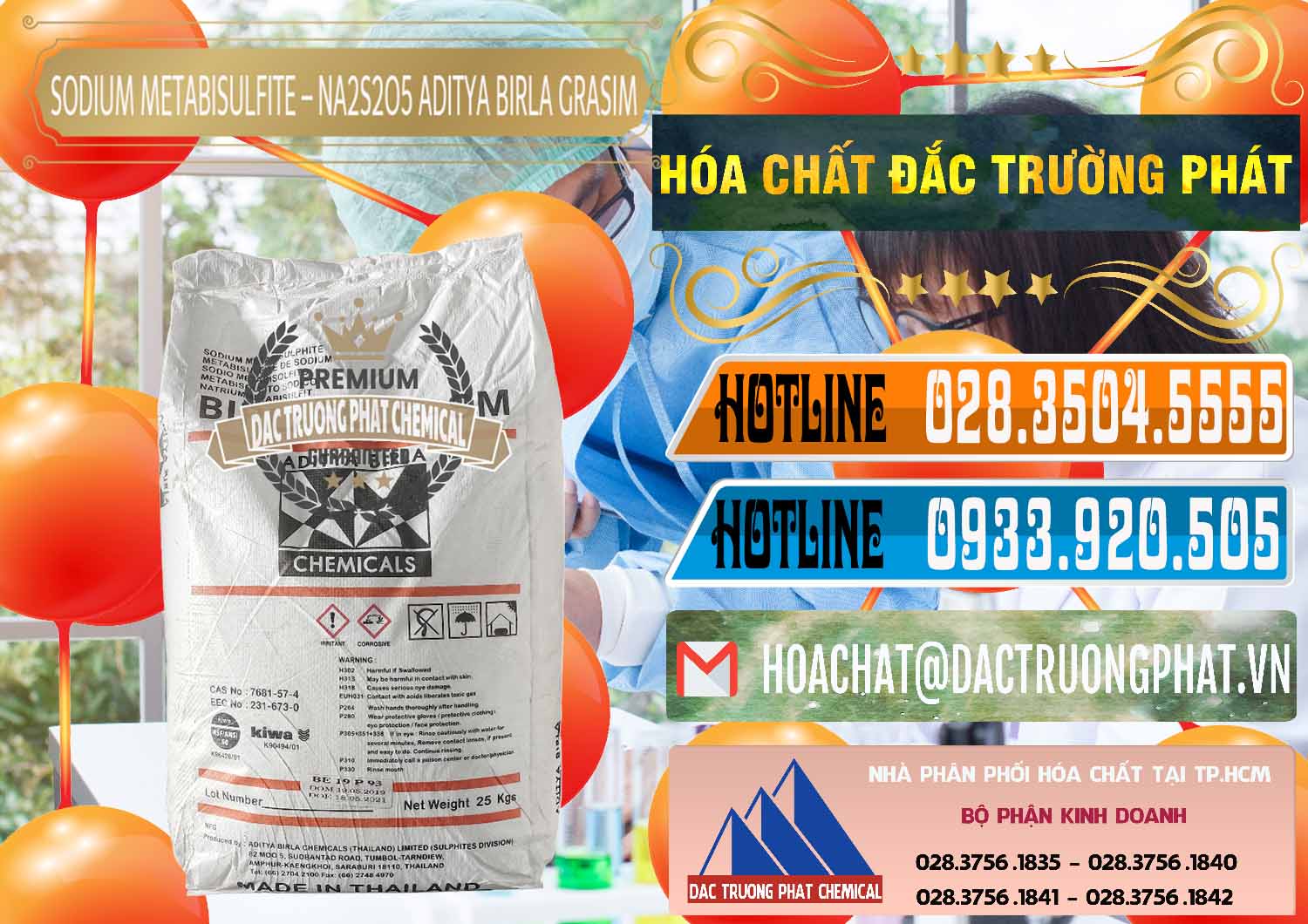 Nơi kinh doanh - bán Sodium Metabisulfite - NA2S2O5 Thái Lan Aditya Birla Grasim - 0144 - Cty phân phối và cung cấp hóa chất tại TP.HCM - stmp.net