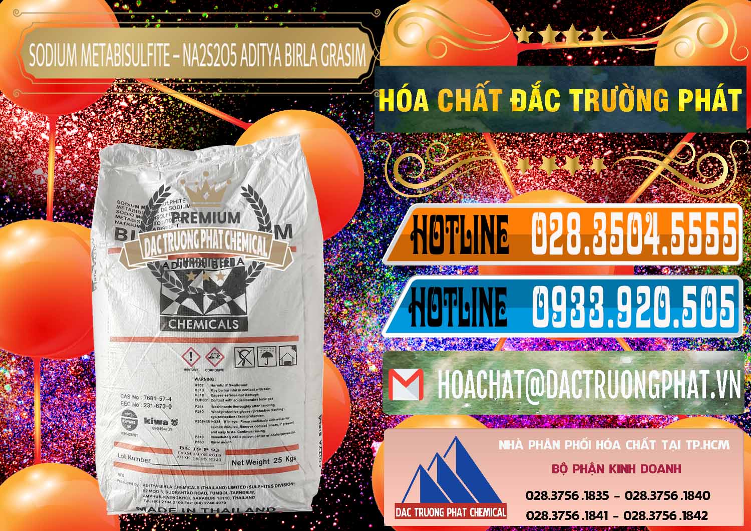 Chuyên bán ( cung cấp ) Sodium Metabisulfite - NA2S2O5 Thái Lan Aditya Birla Grasim - 0144 - Chuyên phân phối và bán hóa chất tại TP.HCM - stmp.net