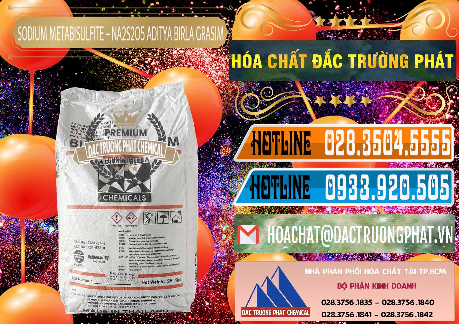Công ty cung cấp ( bán ) Sodium Metabisulfite - NA2S2O5 Thái Lan Aditya Birla Grasim - 0144 - Cty phân phối ( cung cấp ) hóa chất tại TP.HCM - stmp.net