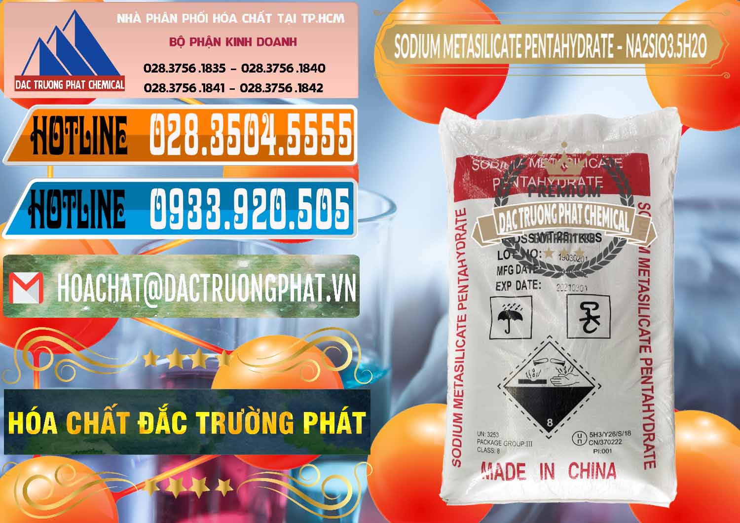 Nhập khẩu - bán Sodium Metasilicate Pentahydrate – Silicate Bột Trung Quốc China - 0147 - Nhà cung cấp ( kinh doanh ) hóa chất tại TP.HCM - stmp.net