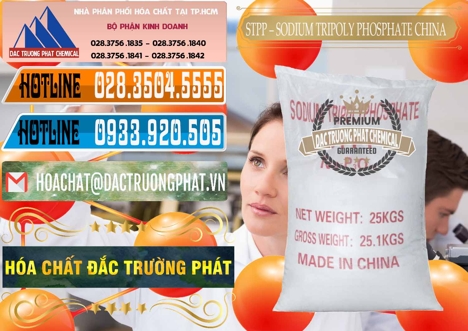 Cty bán - cung ứng Sodium Tripoly Phosphate - STPP 96% Chữ Đỏ Trung Quốc China - 0155 - Đơn vị chuyên bán và phân phối hóa chất tại TP.HCM - stmp.net