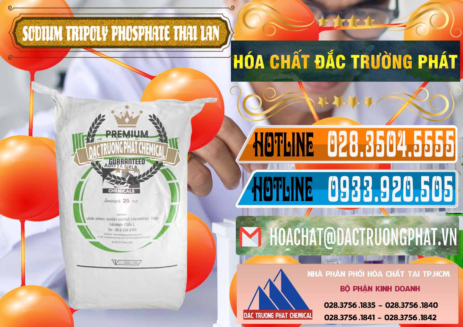 Nhà cung ứng & bán Sodium Tripoly Phosphate - STPP Aditya Birla Grasim Thái Lan Thailand - 0421 - Cty nhập khẩu _ phân phối hóa chất tại TP.HCM - stmp.net