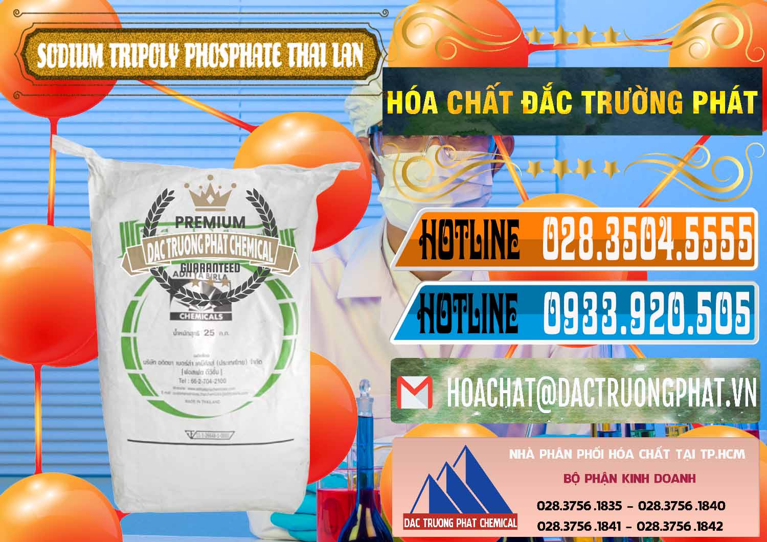 Cung cấp và bán Sodium Tripoly Phosphate - STPP Aditya Birla Grasim Thái Lan Thailand - 0421 - Nhà nhập khẩu ( cung cấp ) hóa chất tại TP.HCM - stmp.net