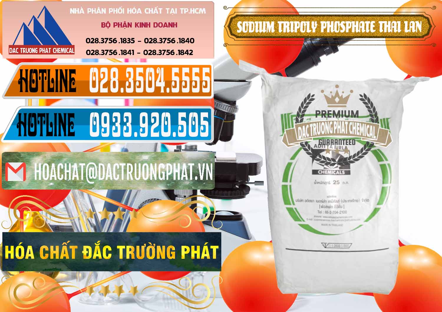 Cty chuyên cung cấp và bán Sodium Tripoly Phosphate - STPP Aditya Birla Grasim Thái Lan Thailand - 0421 - Công ty chuyên phân phối - bán hóa chất tại TP.HCM - stmp.net