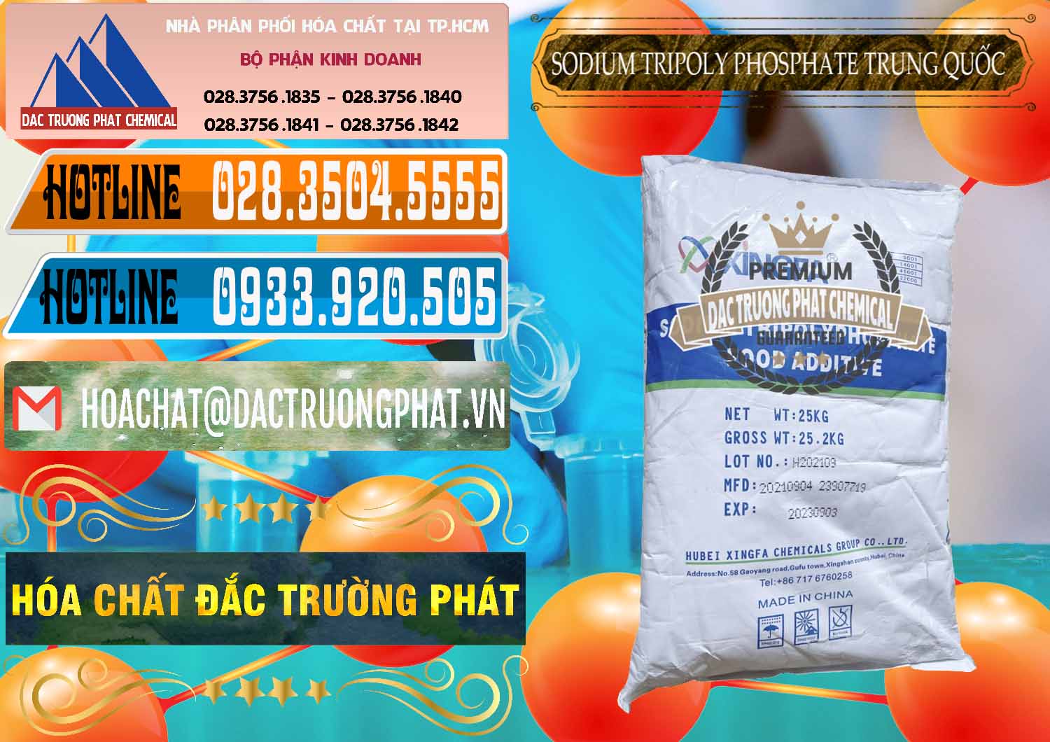 Công ty nhập khẩu ( bán ) Sodium Tripoly Phosphate - STPP 96% Xingfa Trung Quốc China - 0433 - Cty cung cấp và phân phối hóa chất tại TP.HCM - stmp.net