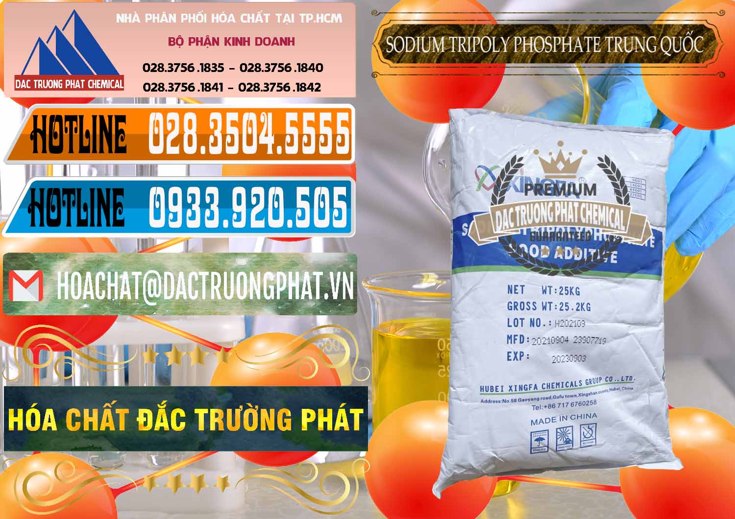 Nơi chuyên phân phối ( bán ) Sodium Tripoly Phosphate - STPP 96% Xingfa Trung Quốc China - 0433 - Cty chuyên cung cấp ( bán ) hóa chất tại TP.HCM - stmp.net