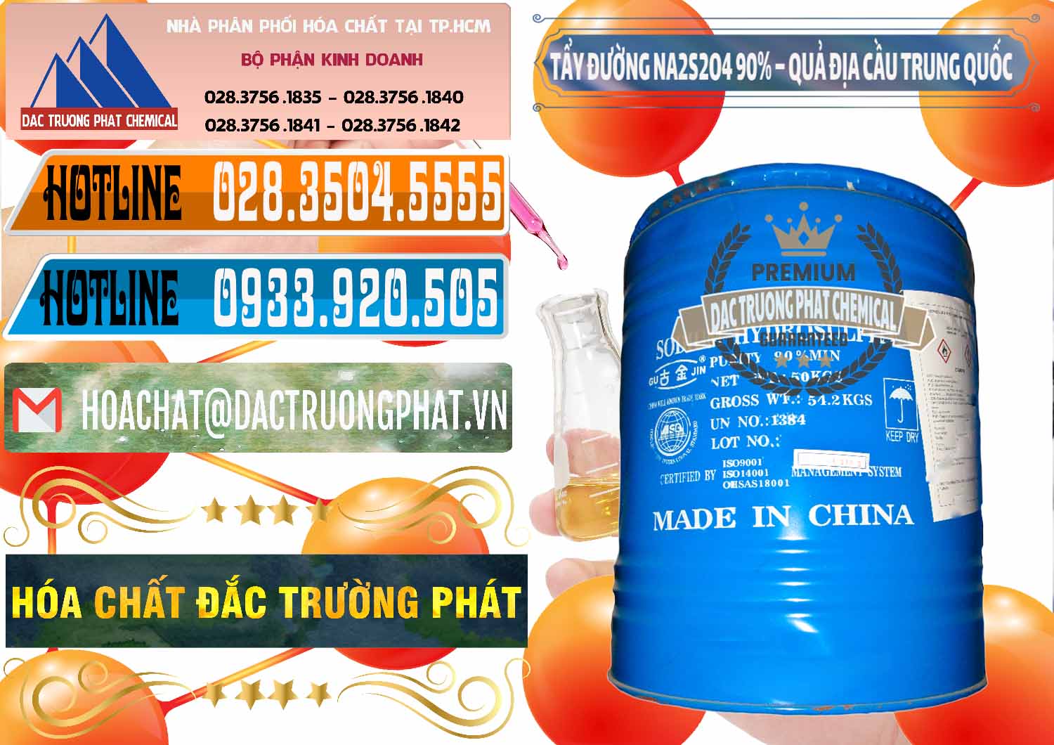 Chuyên bán và cung ứng Tẩy Đường - NA2S2O4 Logo Quả Địa Cầu Trung Quốc China - 0159 - Công ty phân phối ( cung ứng ) hóa chất tại TP.HCM - stmp.net